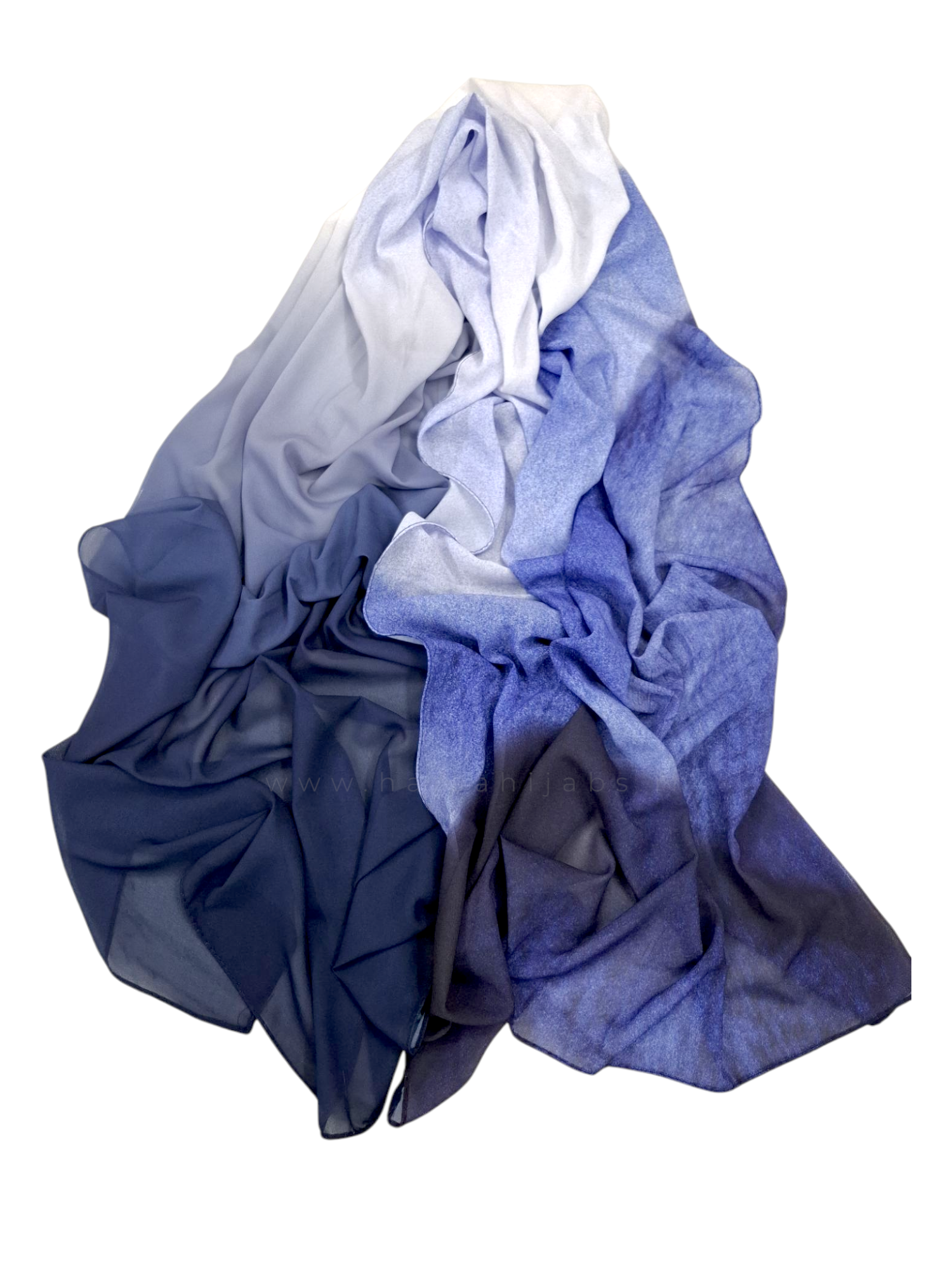  Ombre printed Chiffon hijab 