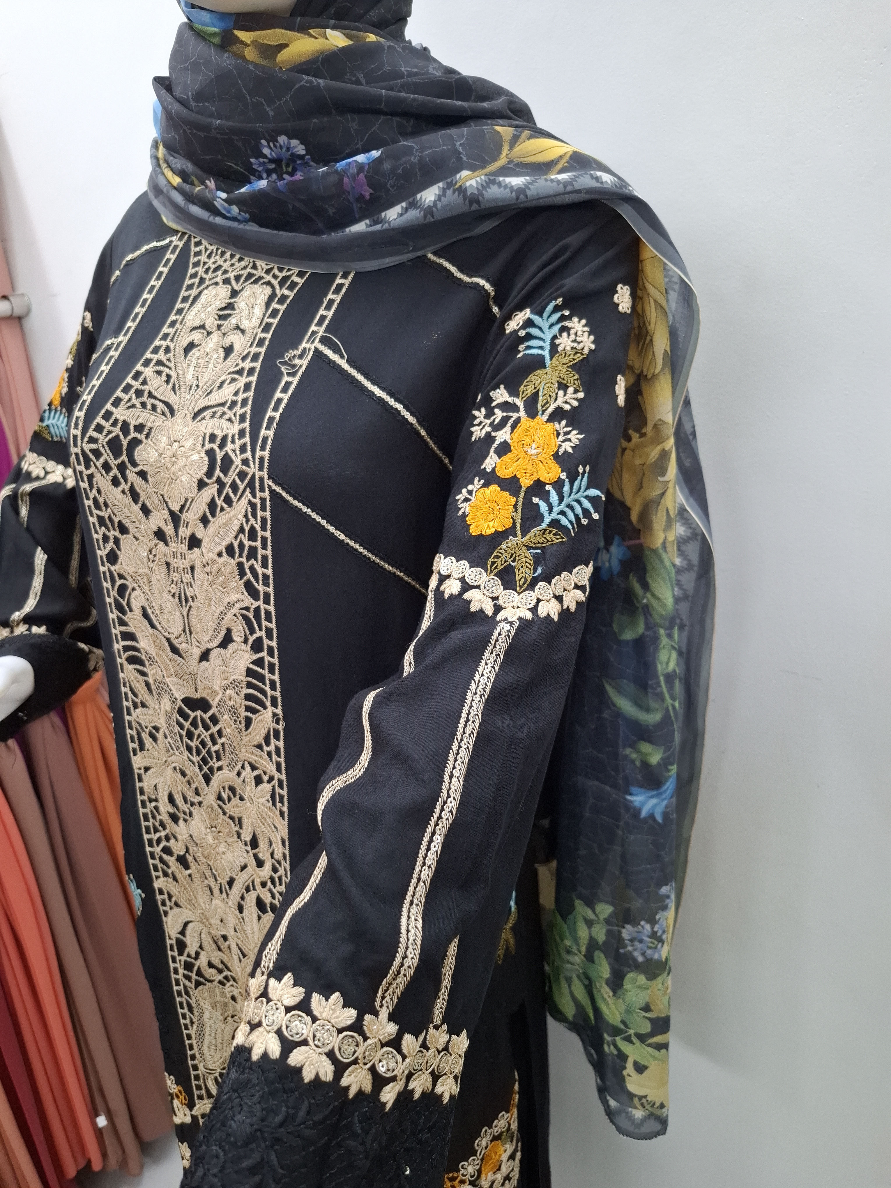 Luxury Pakistani Embroidered Suit 