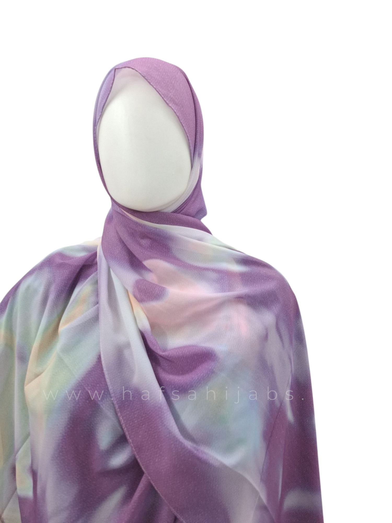 Tie-Dye Printed Chiffon Hijab 