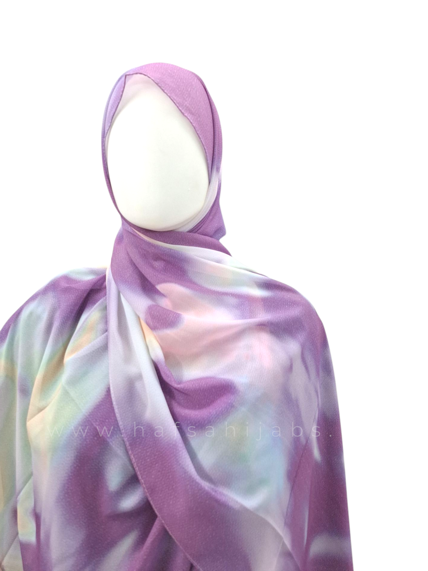Tie-Dye Printed Chiffon Hijab 