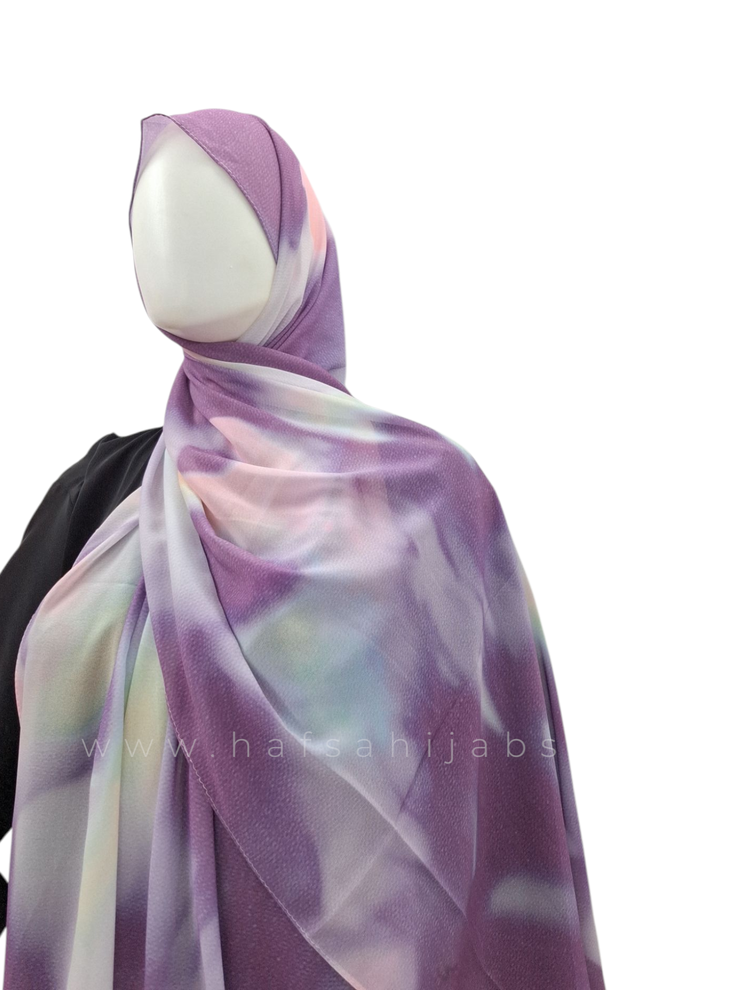 Tie-Dye Printed Chiffon Hijab 