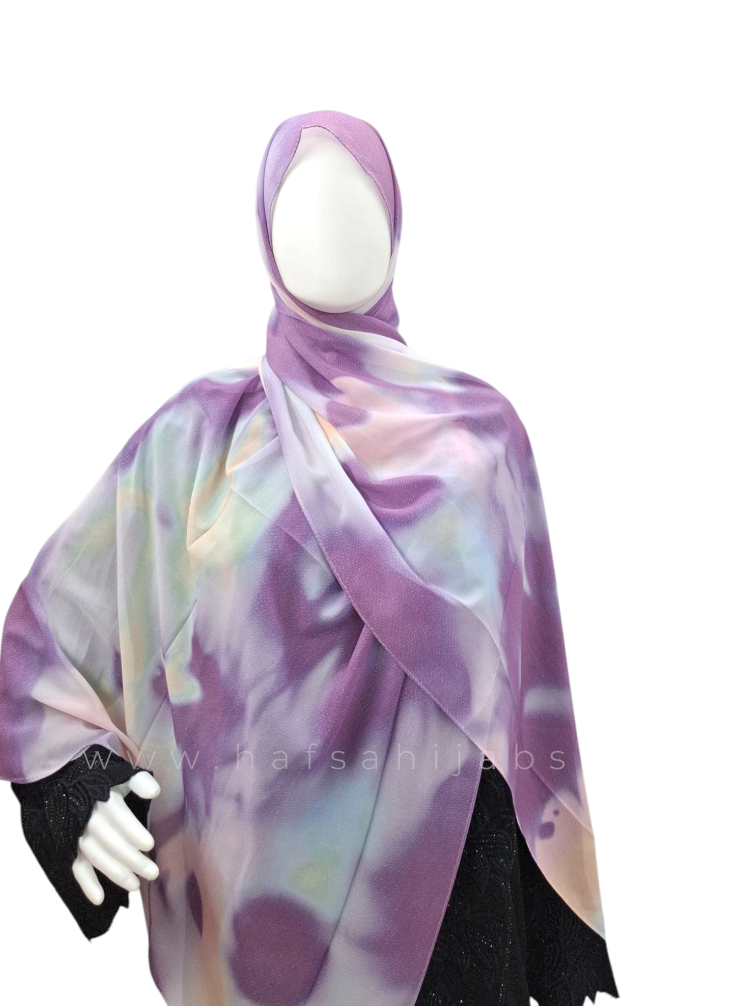 Tie-Dye Printed Chiffon Hijab 