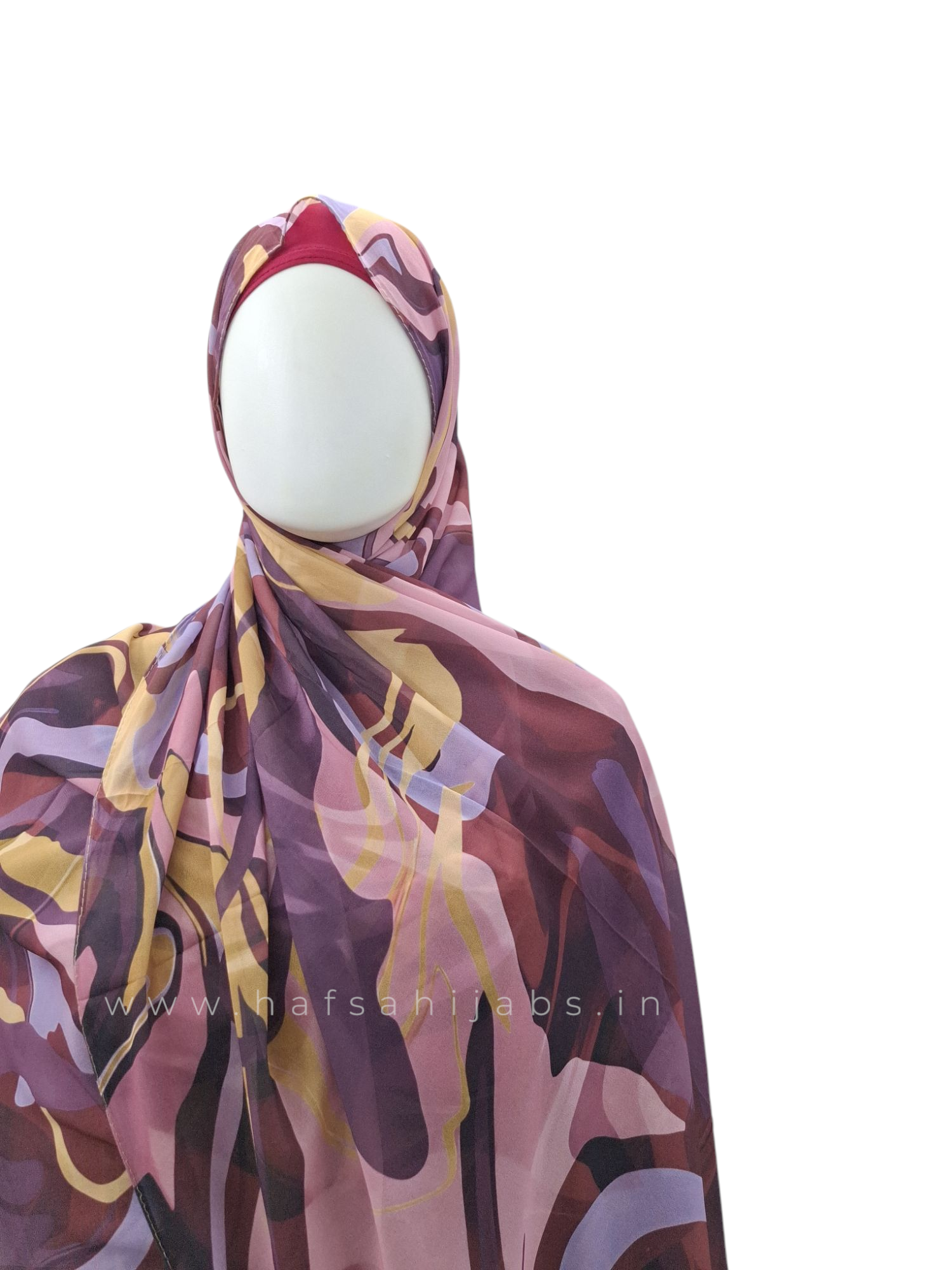 Mystic Marble – Printed Chiffon Hijab (2m)