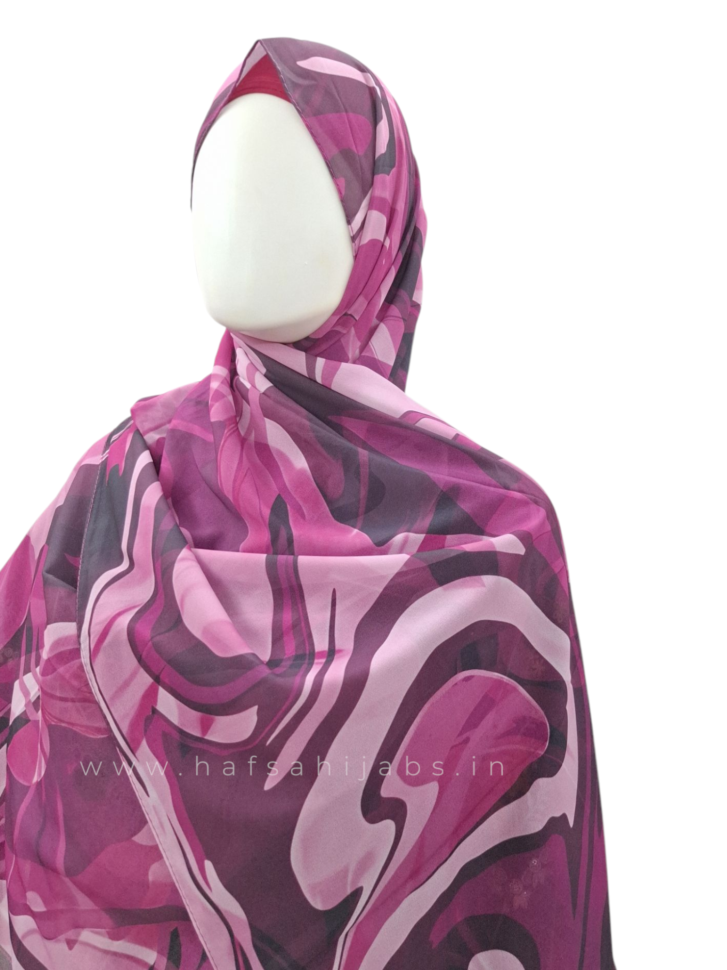 Mystic Marble – Printed Chiffon Hijab (2m)