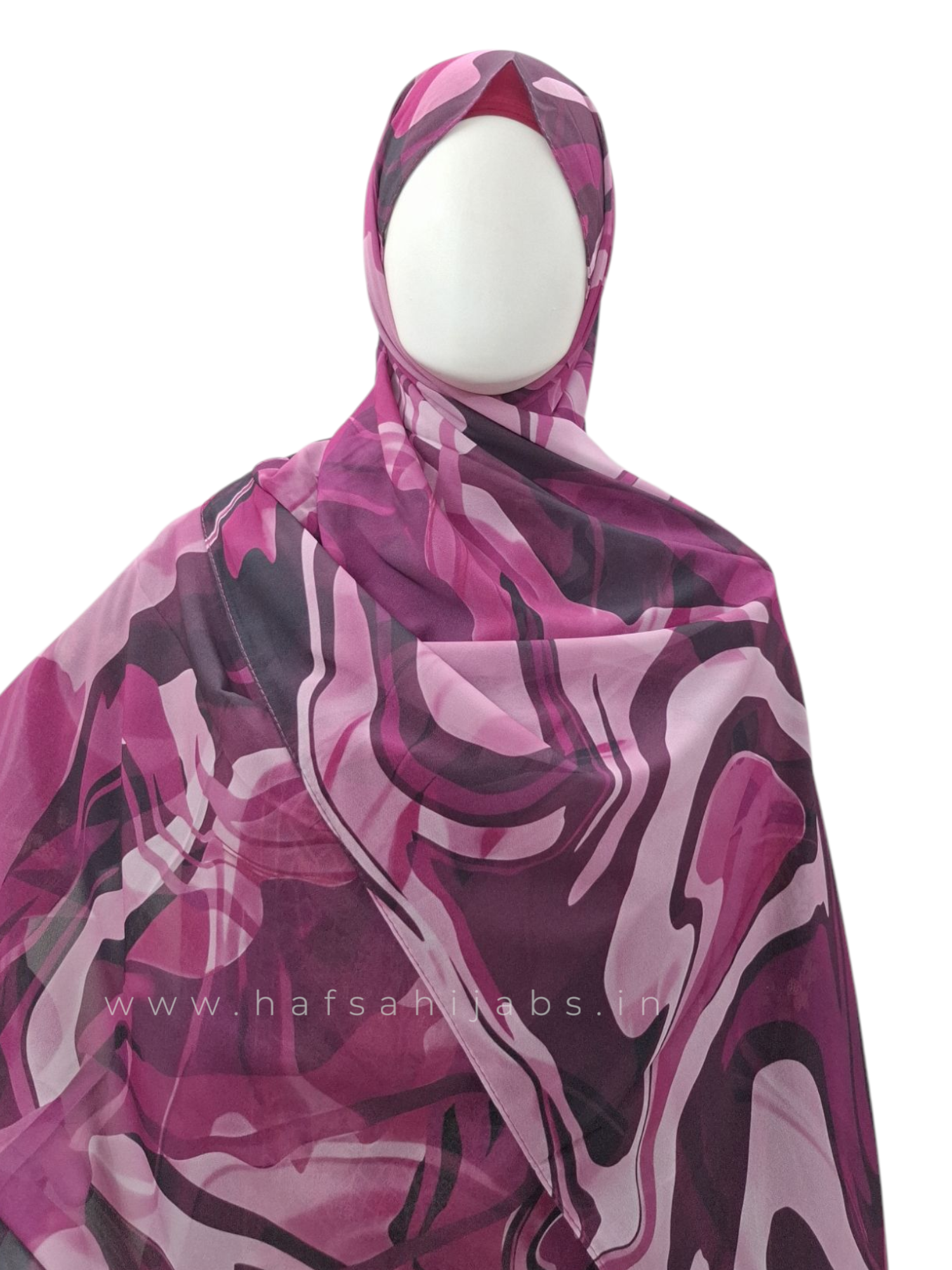 Mystic Marble – Printed Chiffon Hijab (2m)