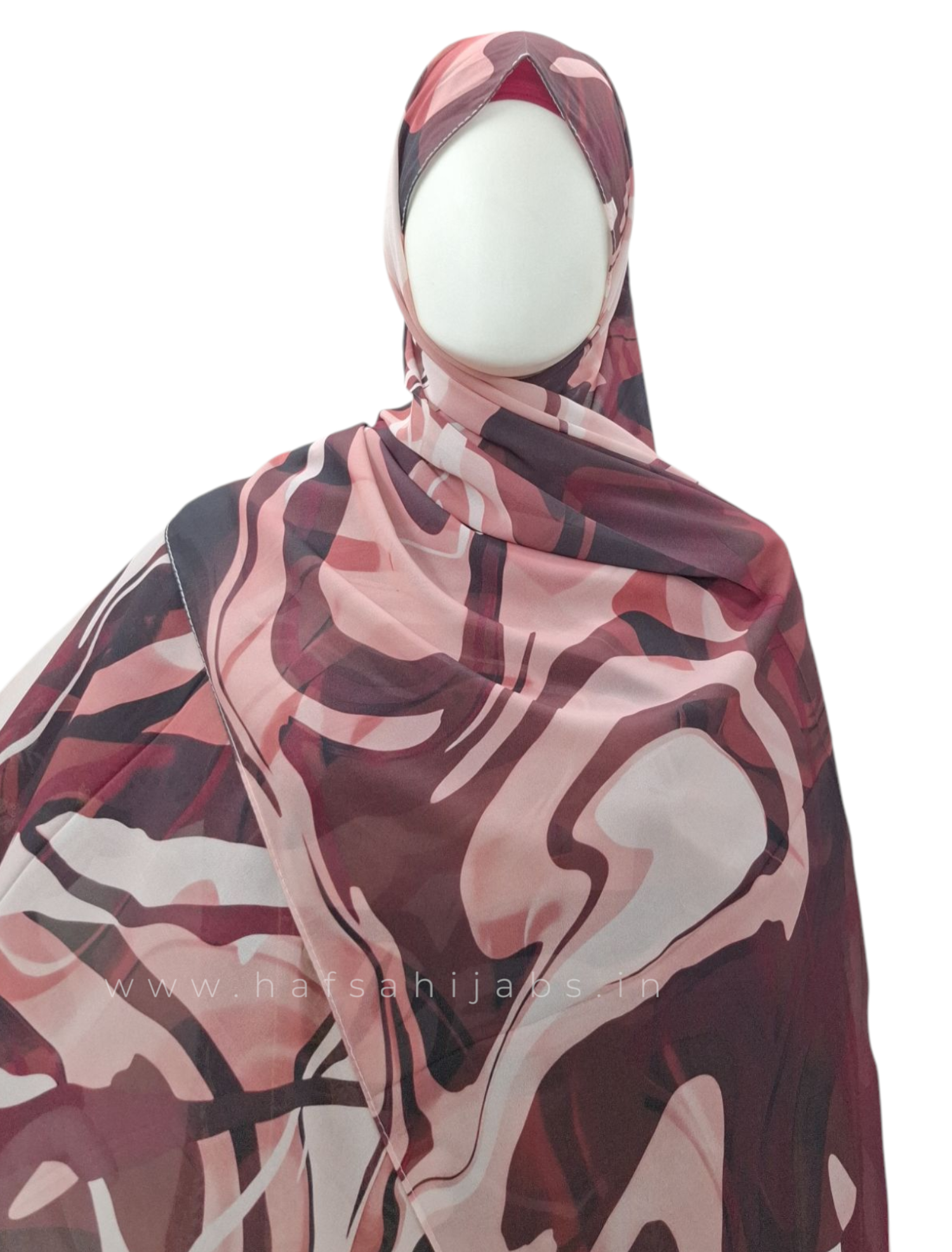 Mystic Marble – Printed Chiffon Hijab (2m)