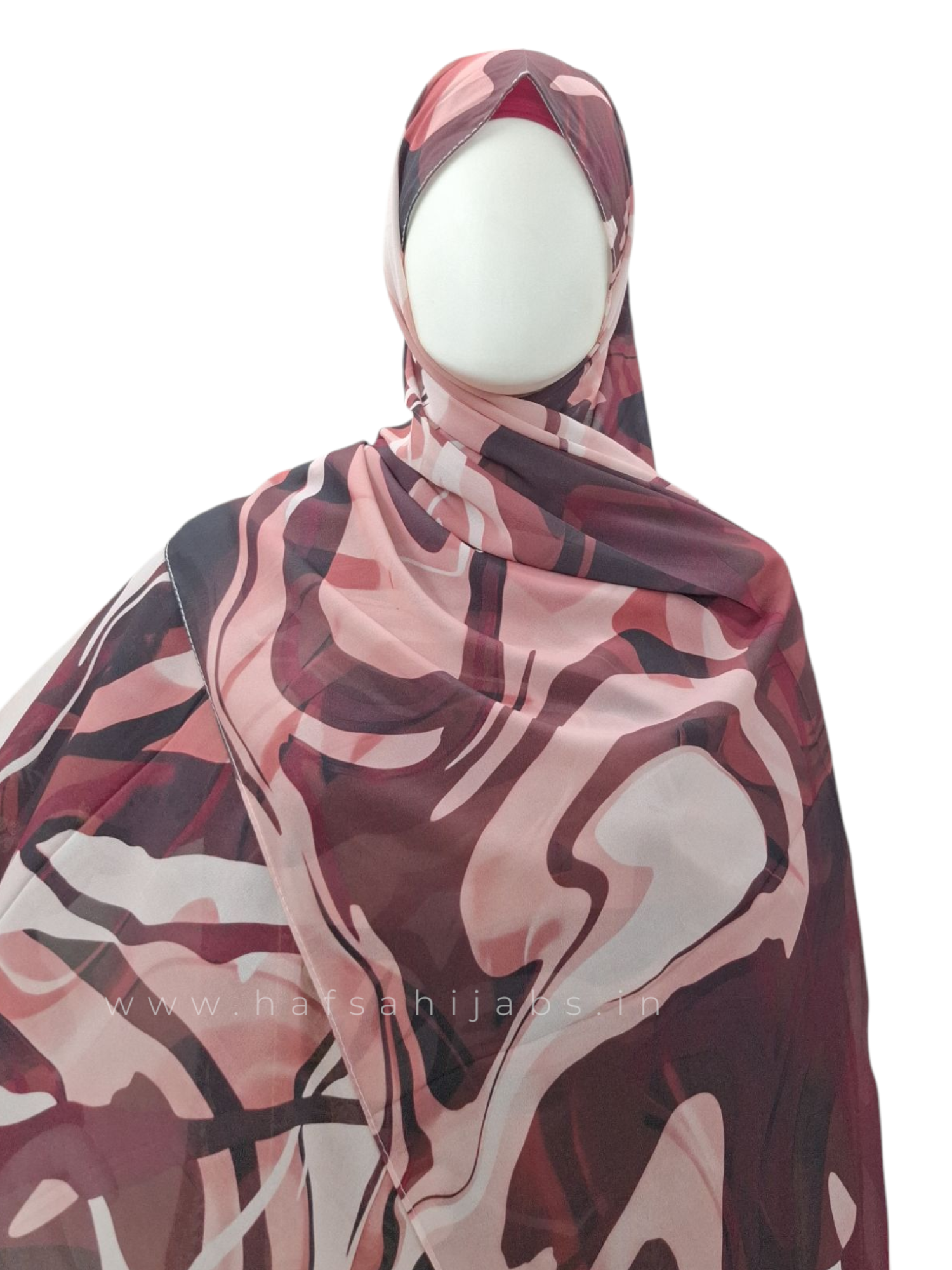Mystic Marble – Printed Chiffon Hijab (2m)