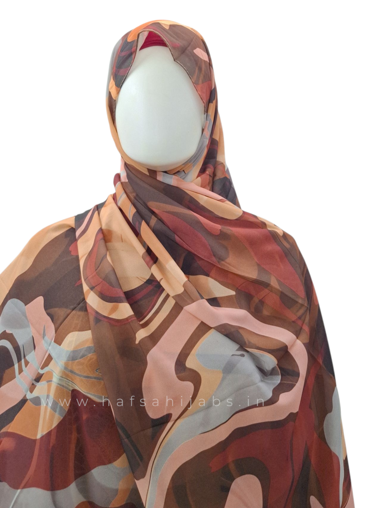Mystic Marble – Printed Chiffon Hijab (2m)
