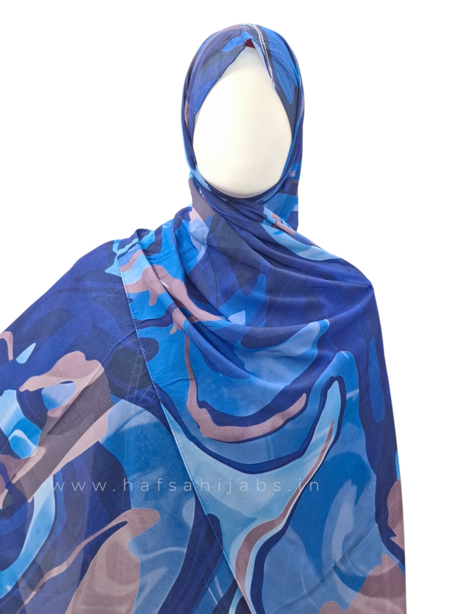 Mystic Marble – Printed Chiffon Hijab (2m)