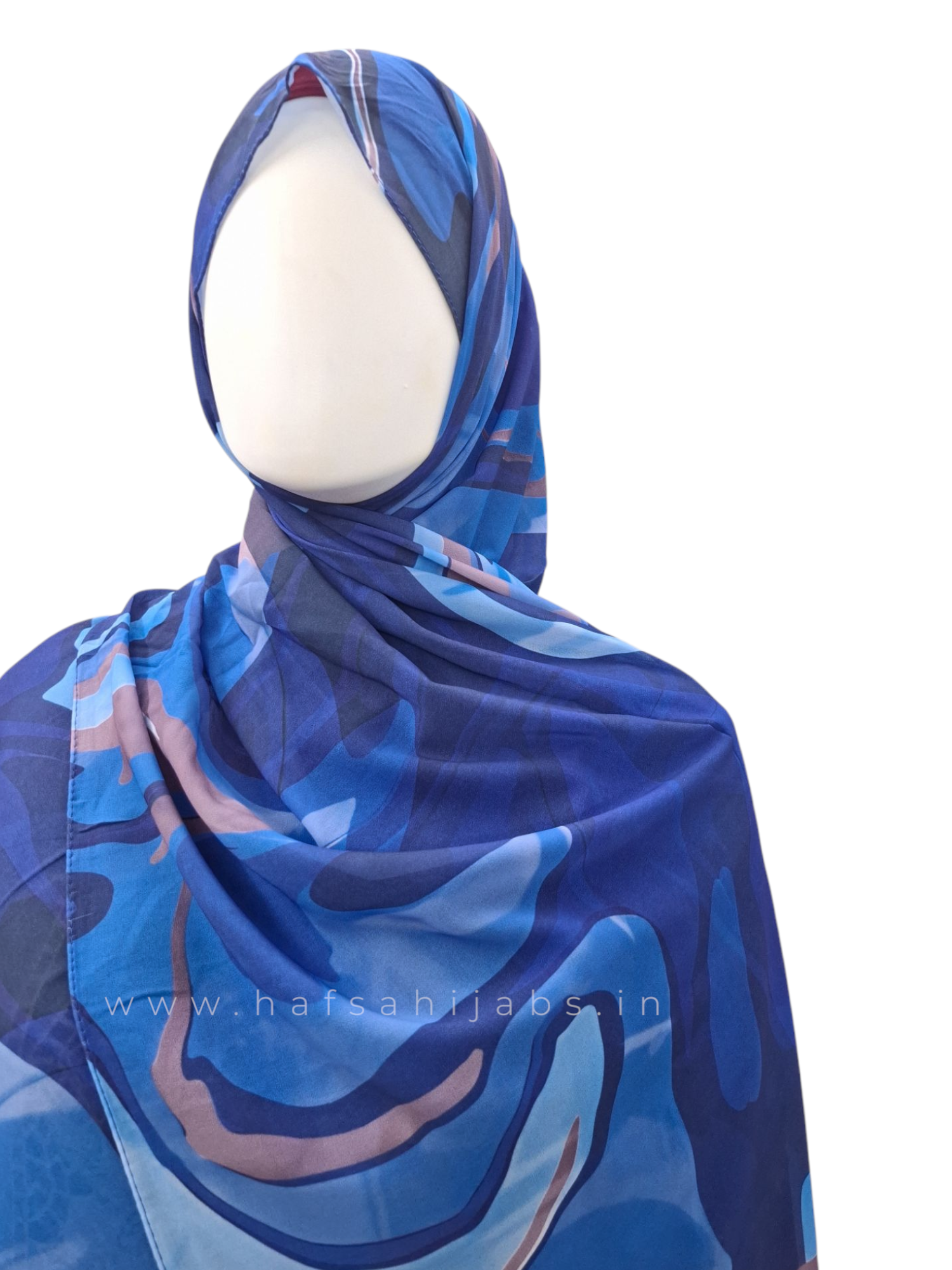 Mystic Marble – Printed Chiffon Hijab (2m)