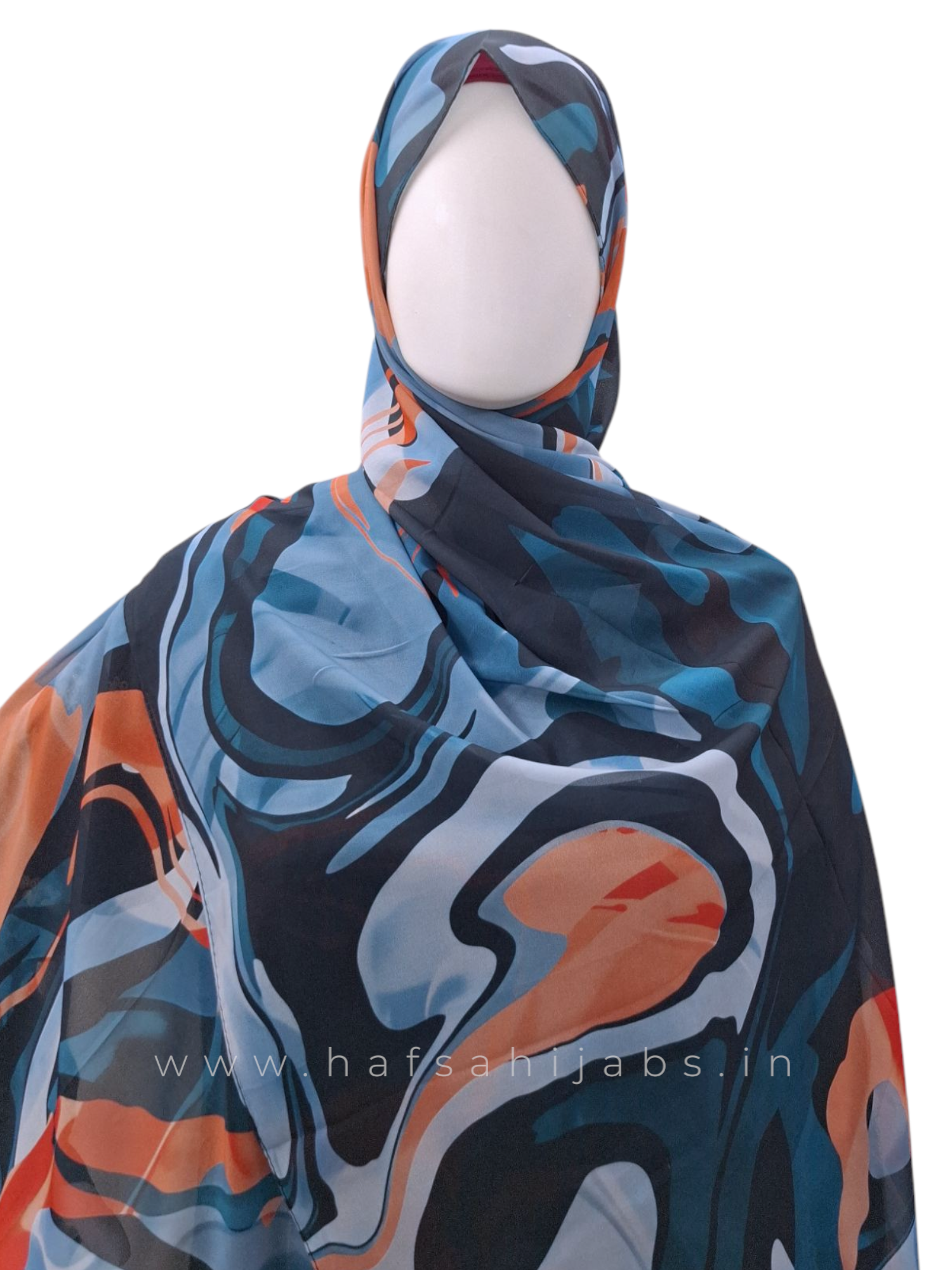 Mystic Marble – Printed Chiffon Hijab (2m)