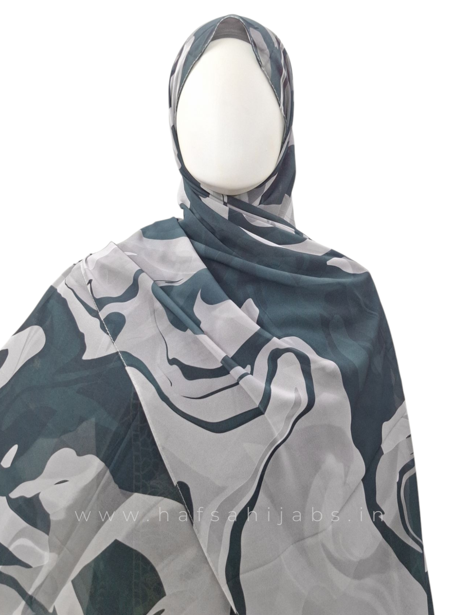 Mystic Marble – Printed Chiffon Hijab (2m)
