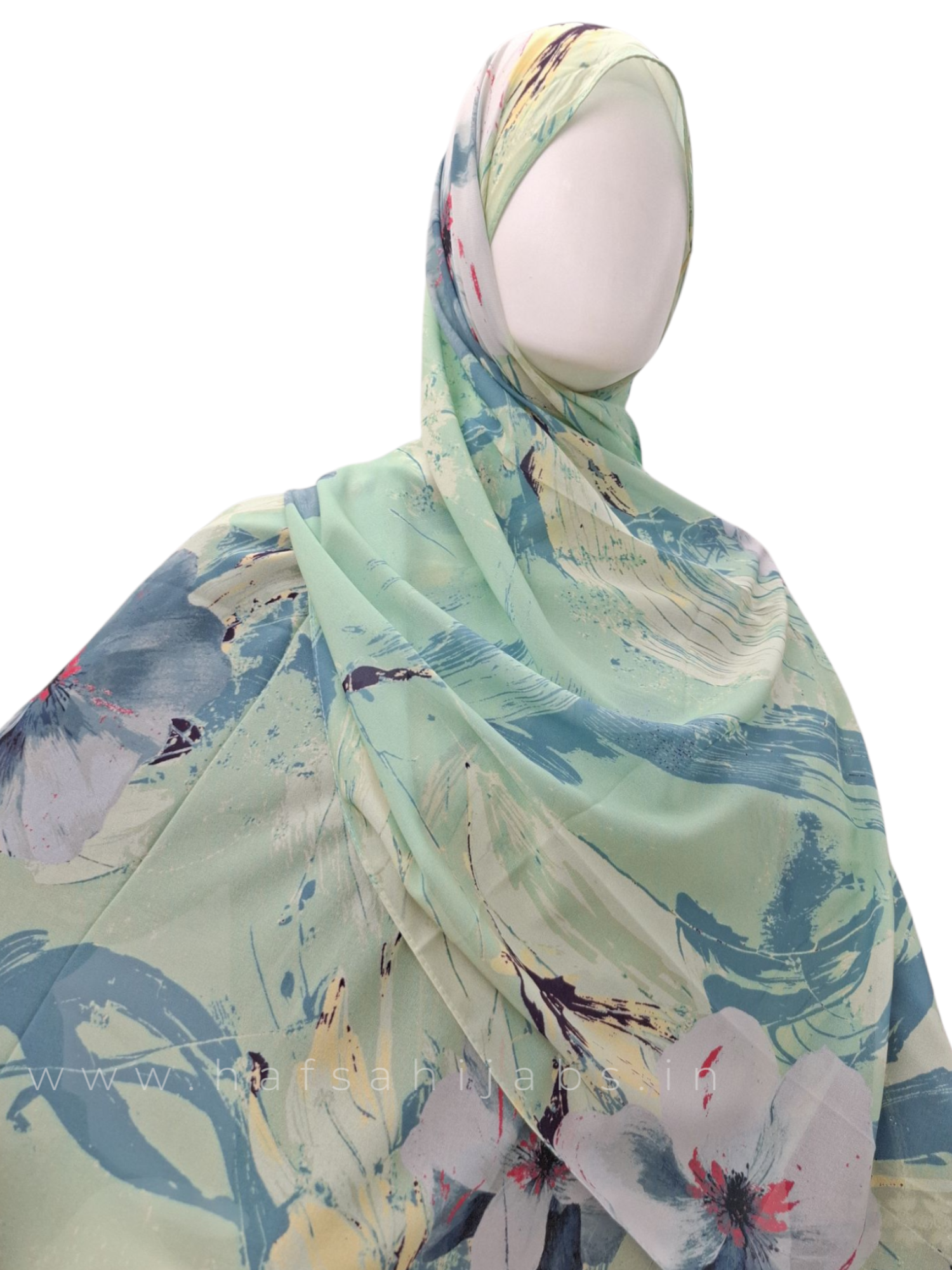 Floral mist - chiffon printed hijab