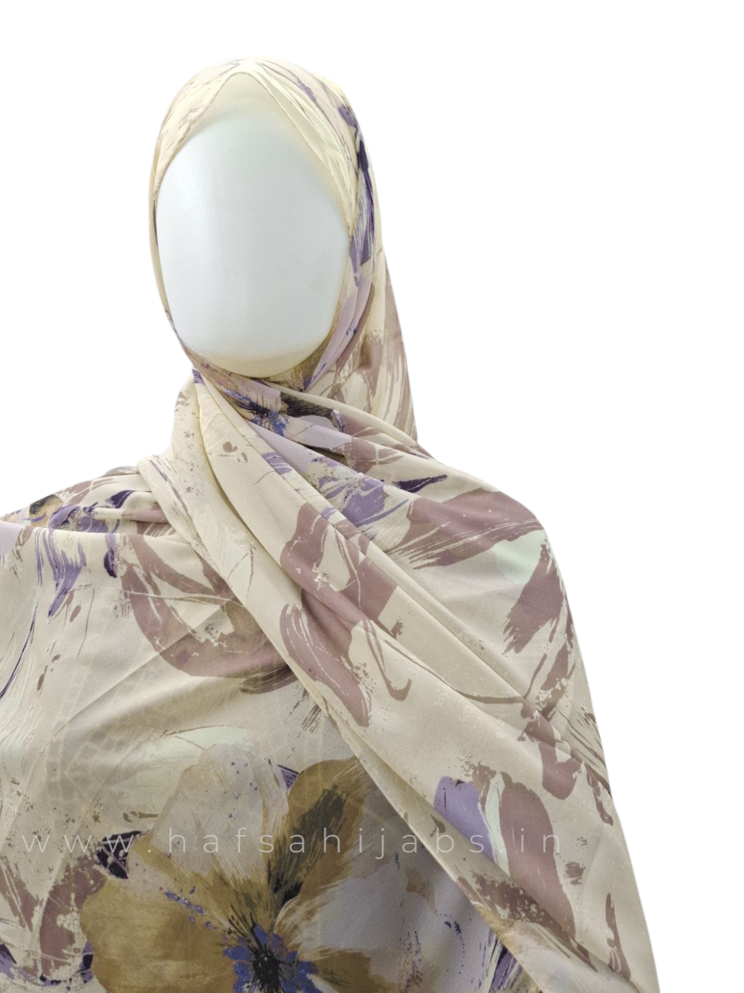 Floral mist - chiffon printed hijab