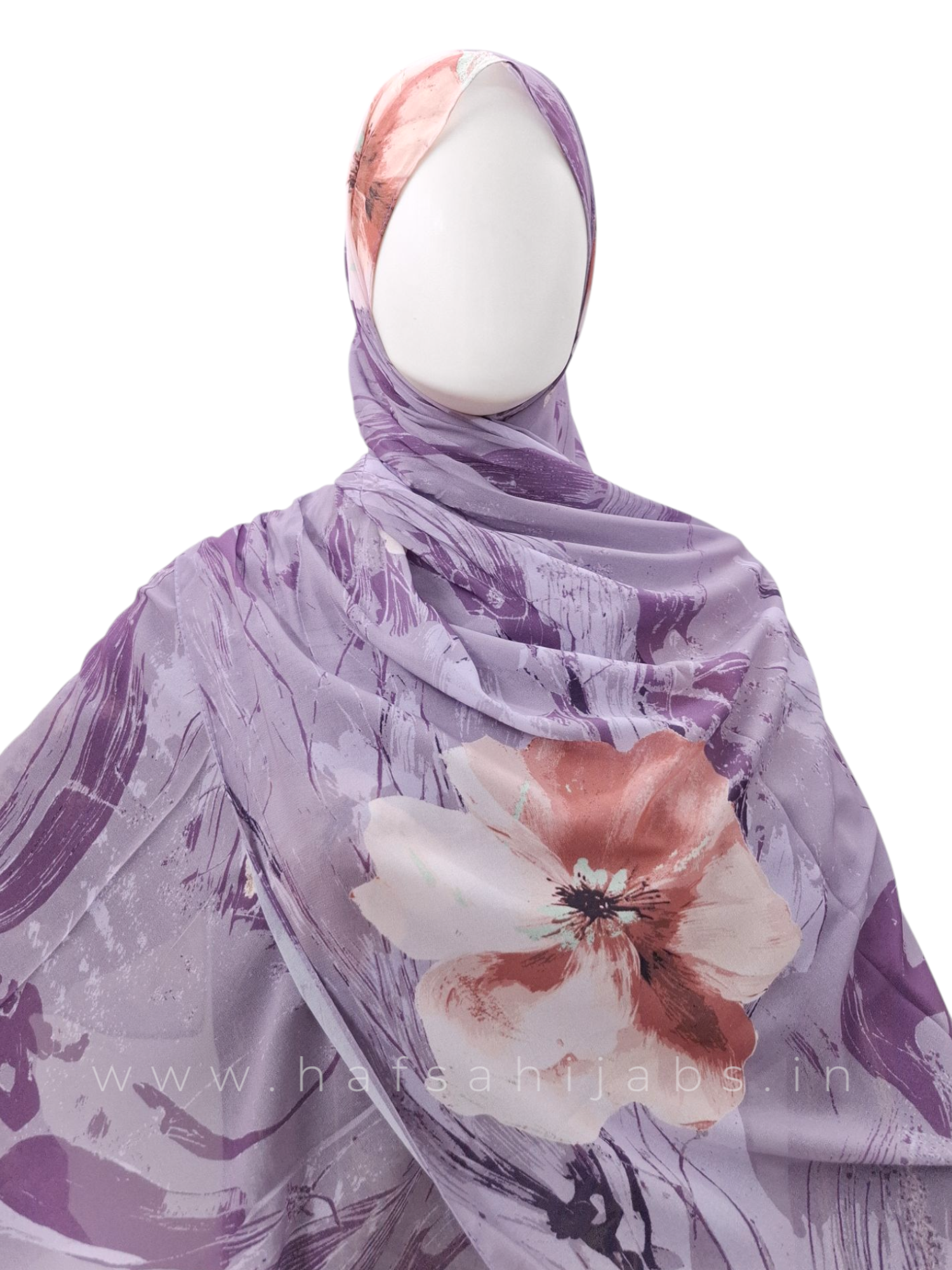 Floral mist - chiffon printed hijab