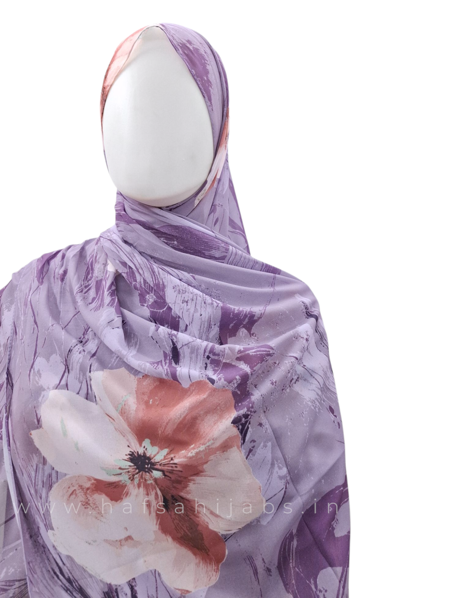 Floral mist - chiffon printed hijab