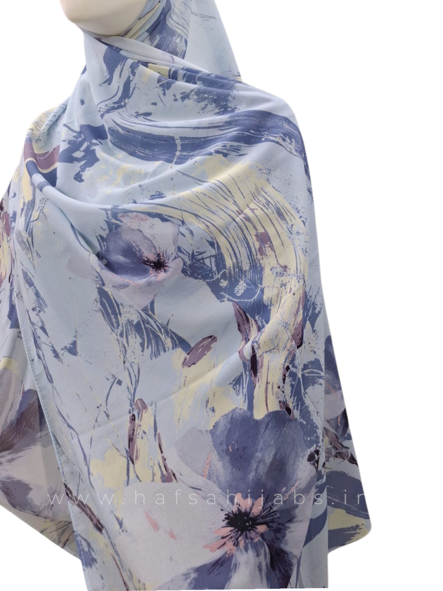 Floral mist - chiffon printed hijab