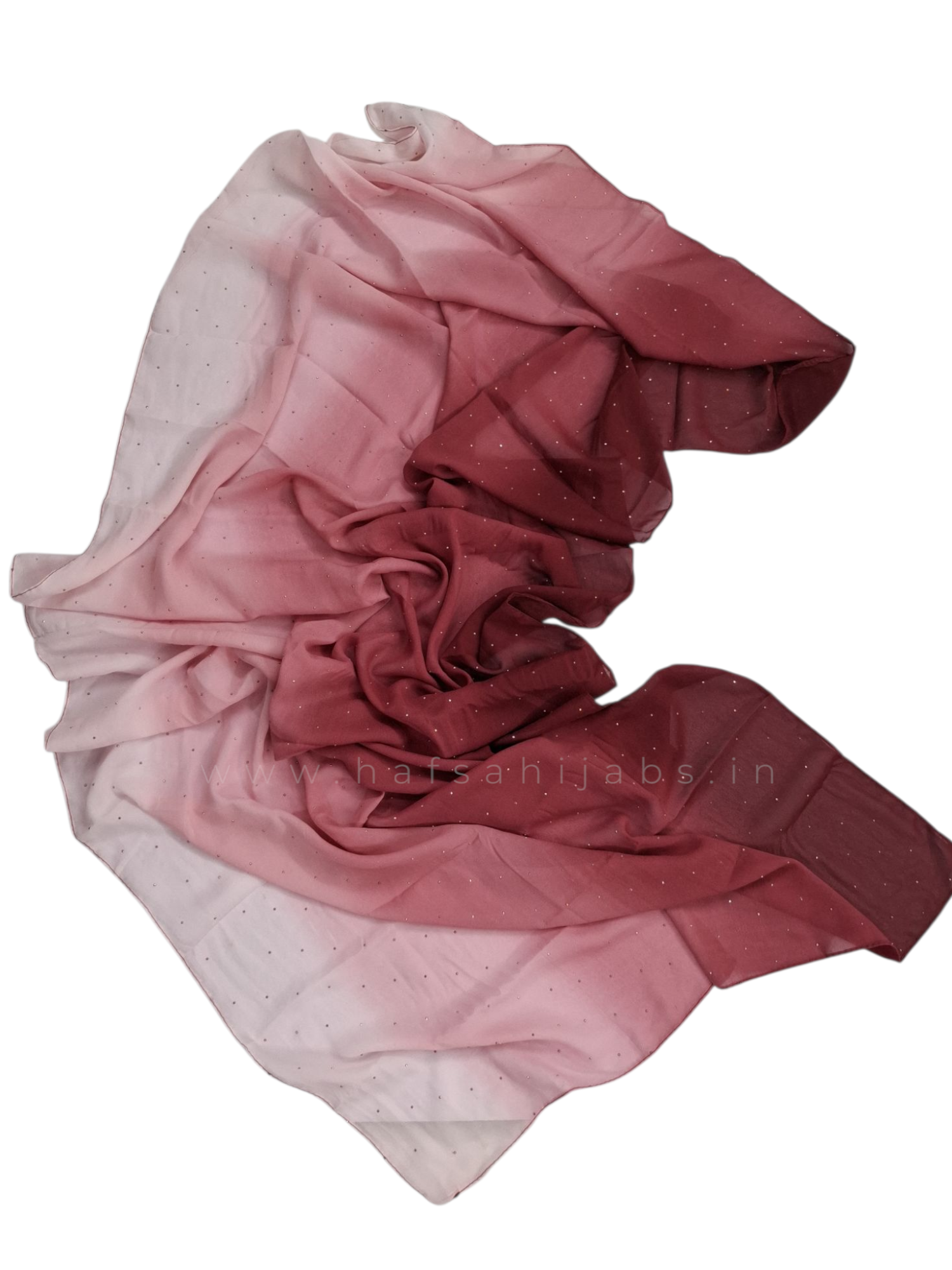  Triple Shaded Ombre Glitter Hijab