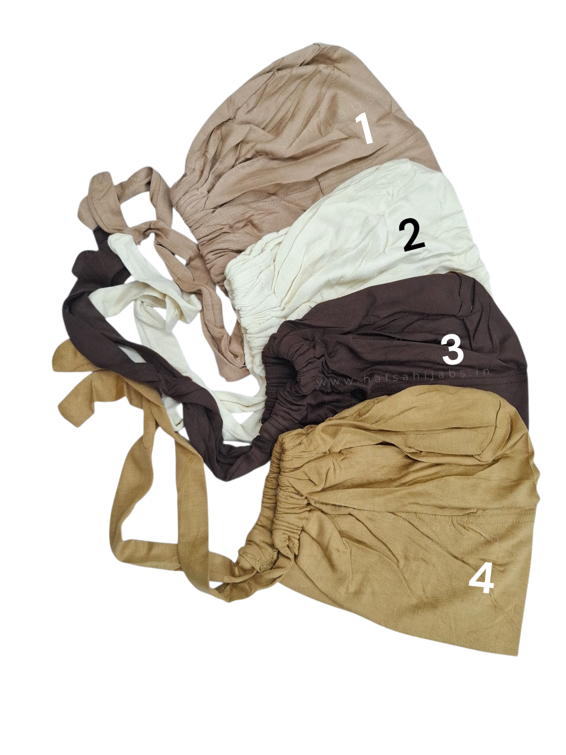 Premium Jersey Tie‑Back Hijab Cap