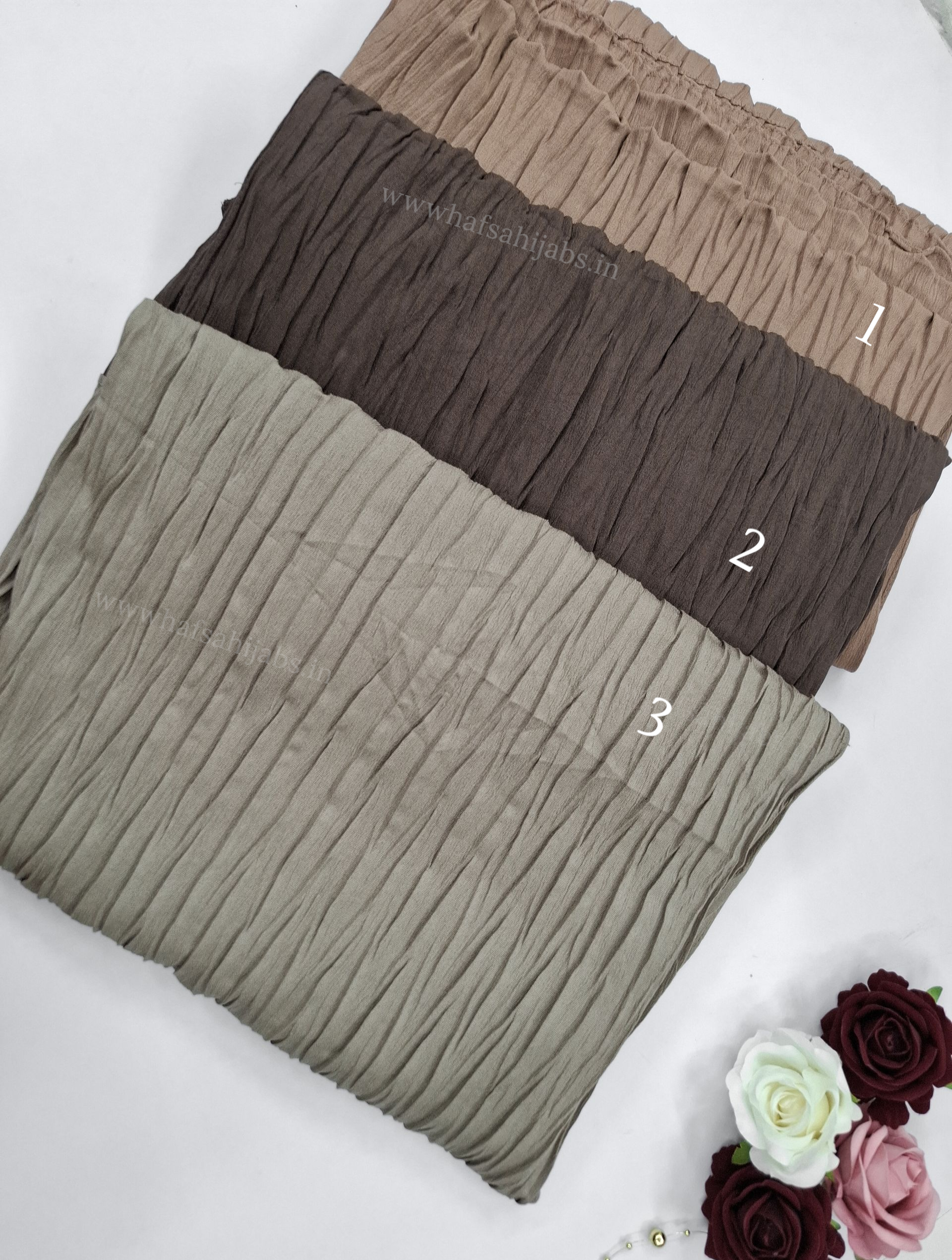 Soft Pleated Cotton Hijab
