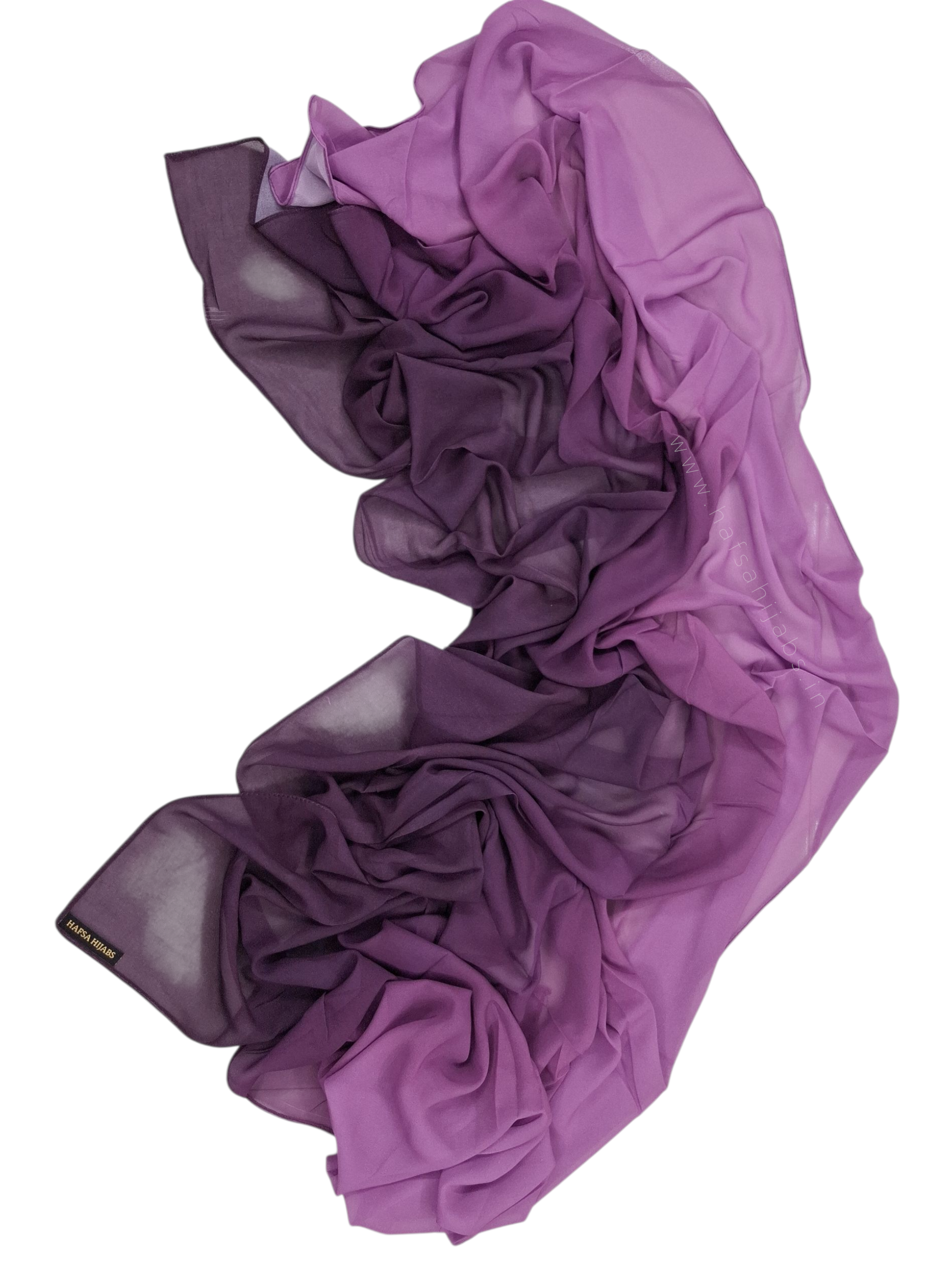 Premium Ombre Georgette Hijab – 2 m Length