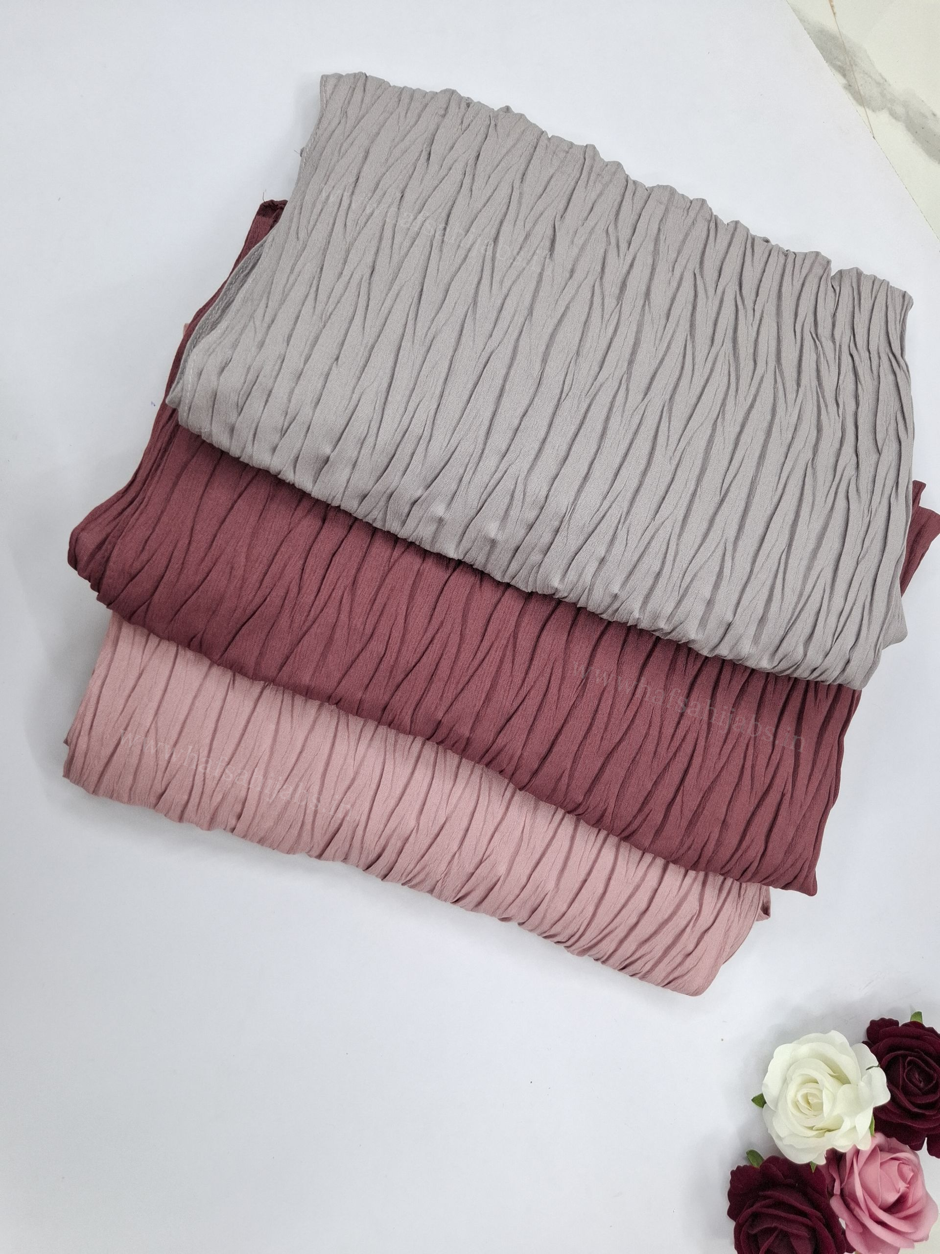 Soft Pleated Cotton Hijab