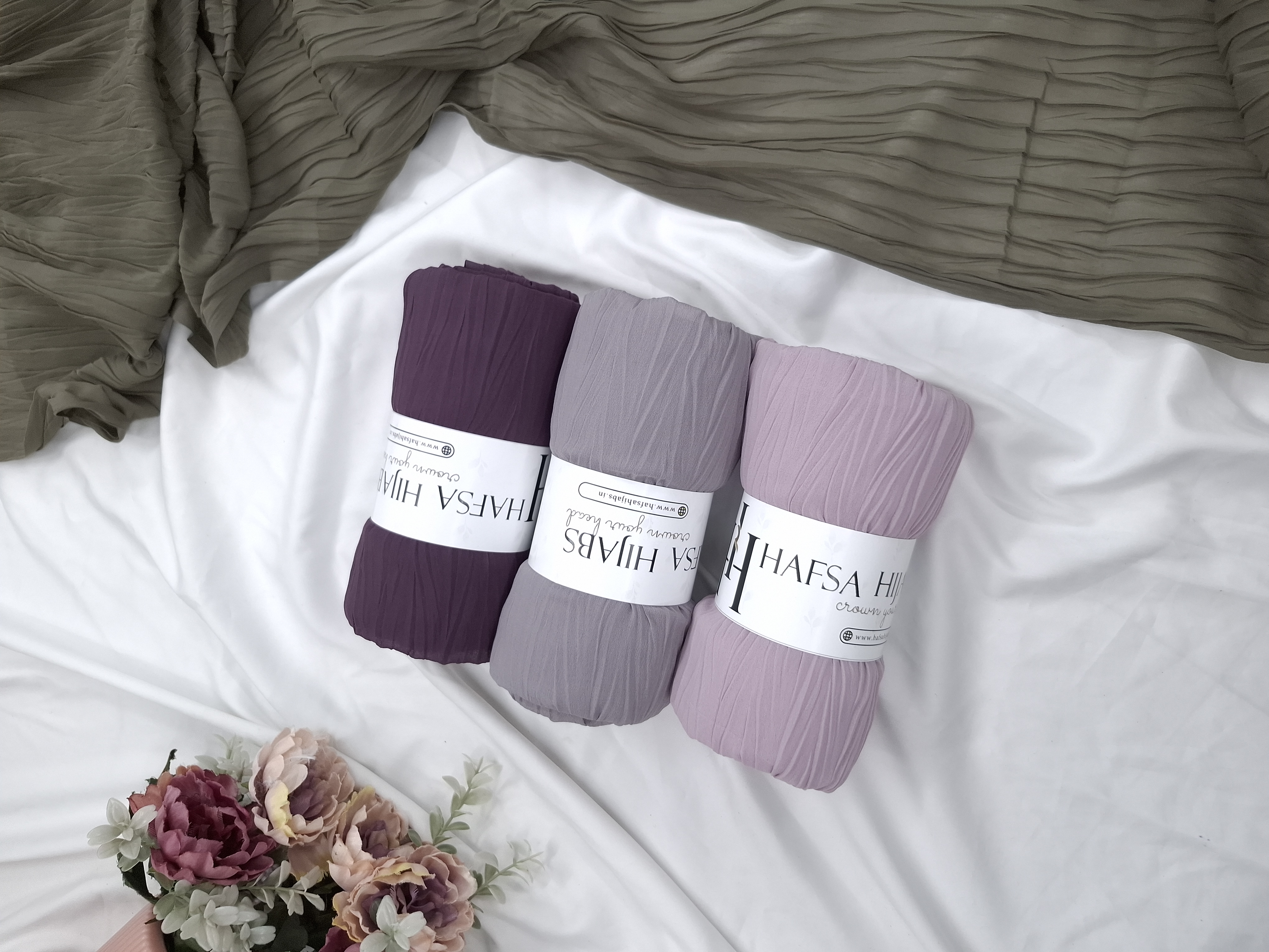 Soft Pleated georgette Hijabs