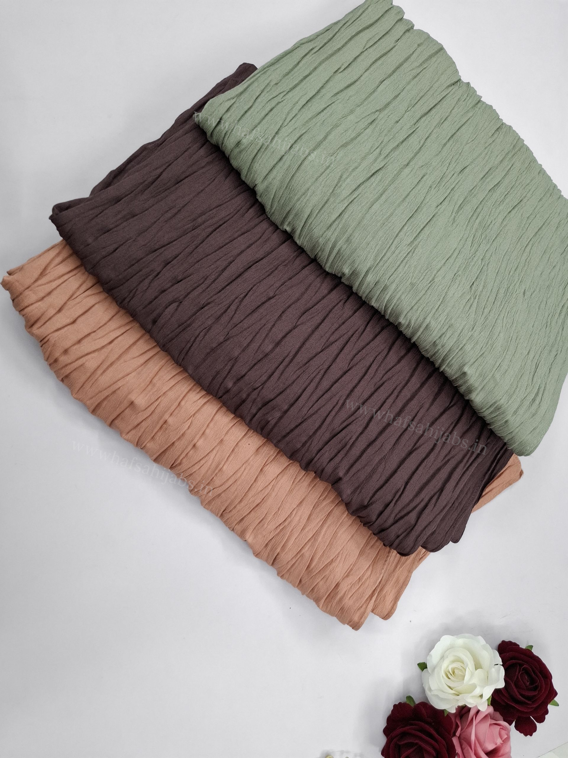 Soft Pleated Cotton Hijab