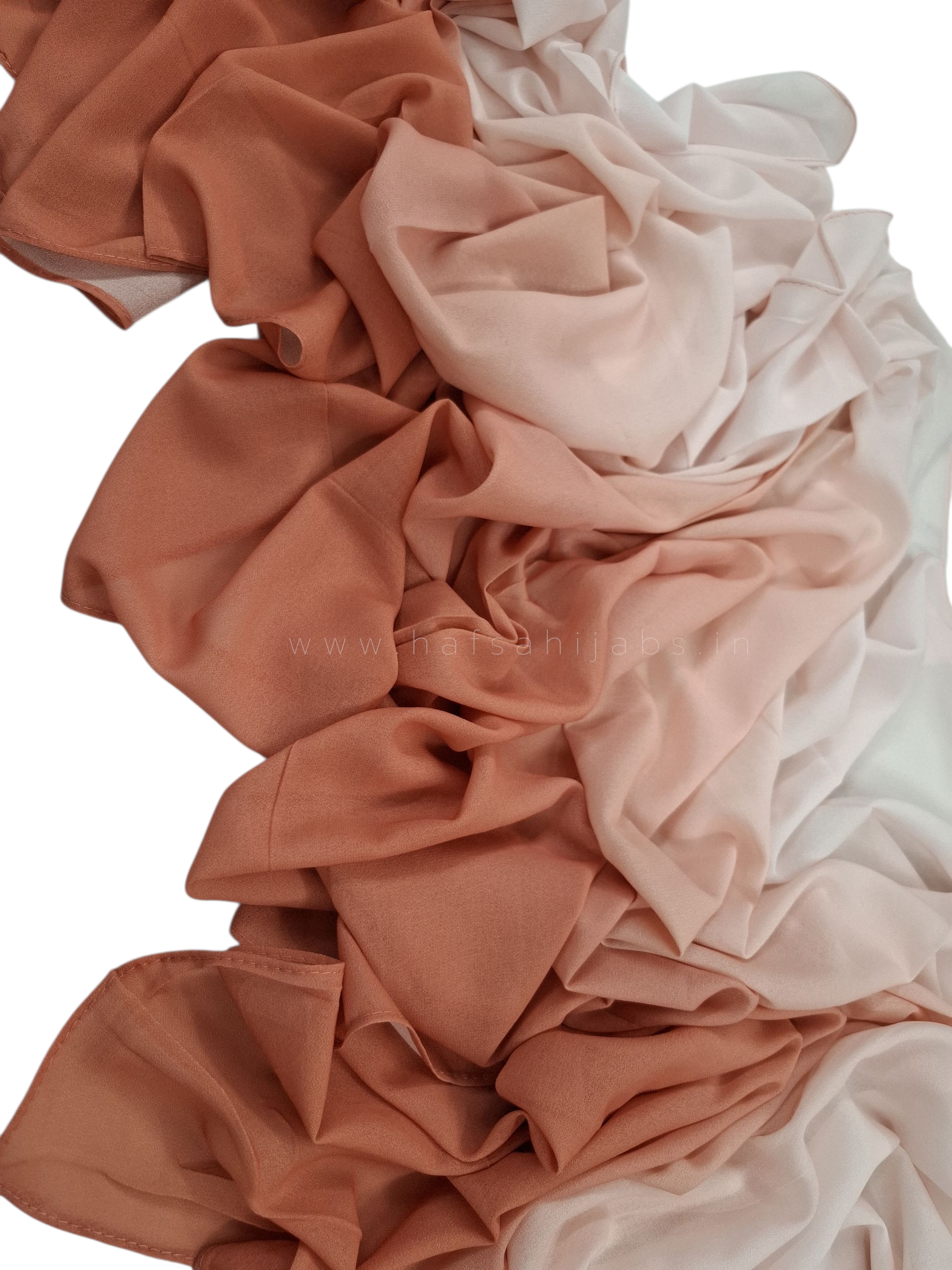 Premium Ombre soft Georgette Hijab – 2 m Length