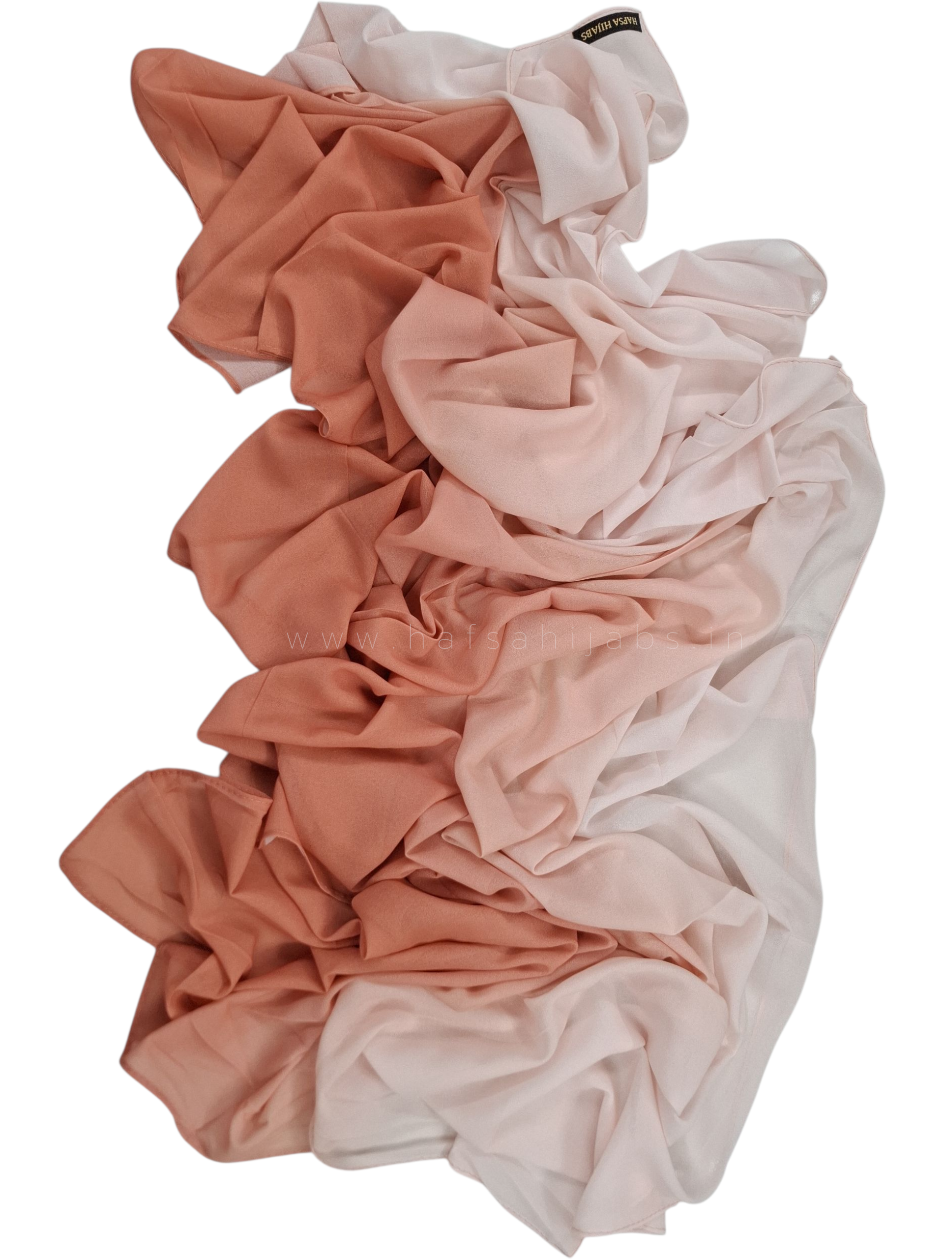 Premium Ombre soft Georgette Hijab – 2 m Length