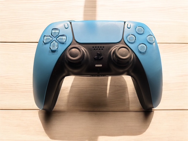 Manette Ps5 bleu full click de souris