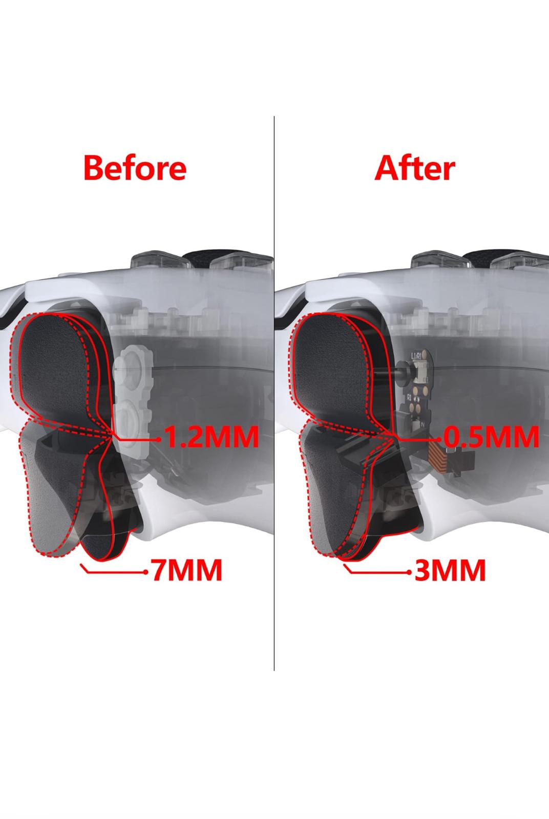 Montage de click de souris sur tout les boutons de votre Manette de Ps5 couleur au choix