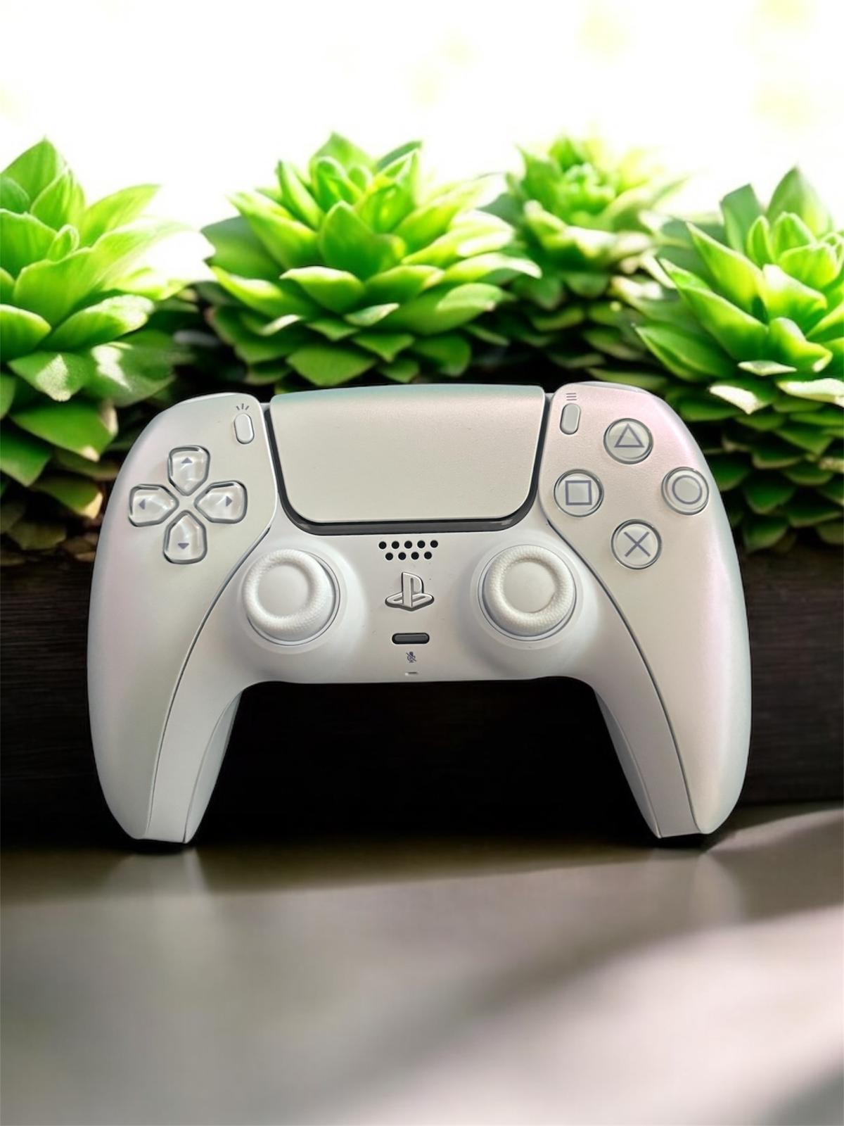 Manette ps5 chroma pearl joystick hall effect + 2 palettes + full click de souris