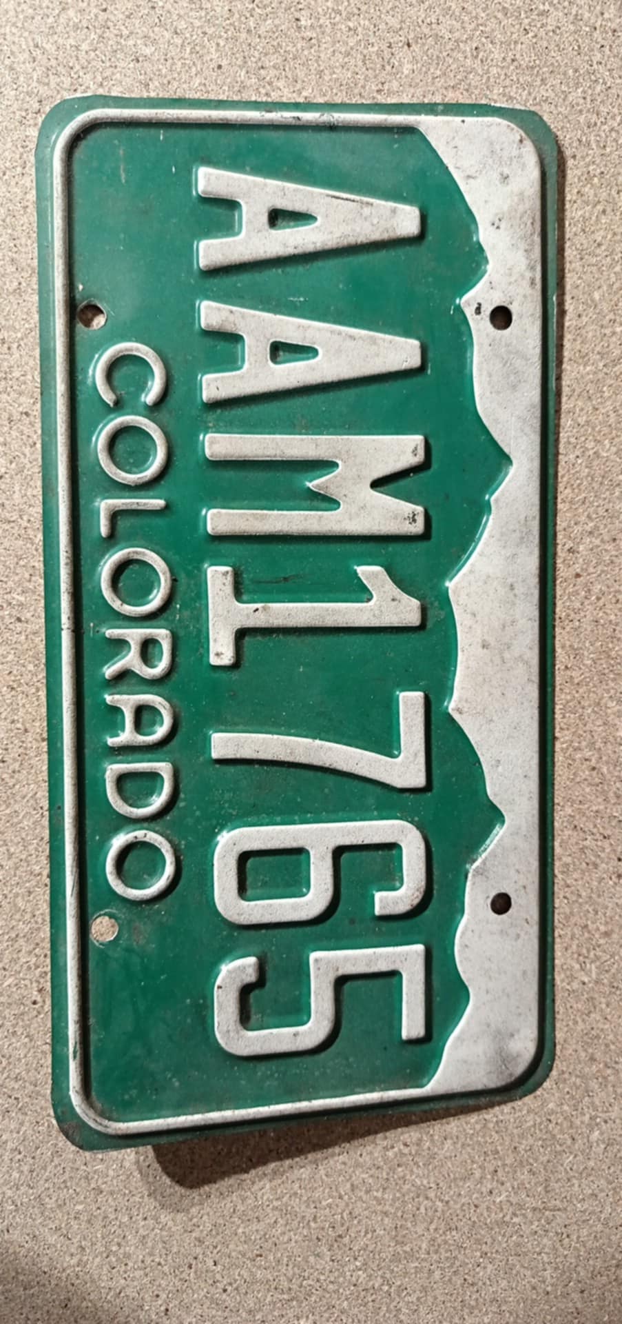 Plaque d'immatriculation Colorado