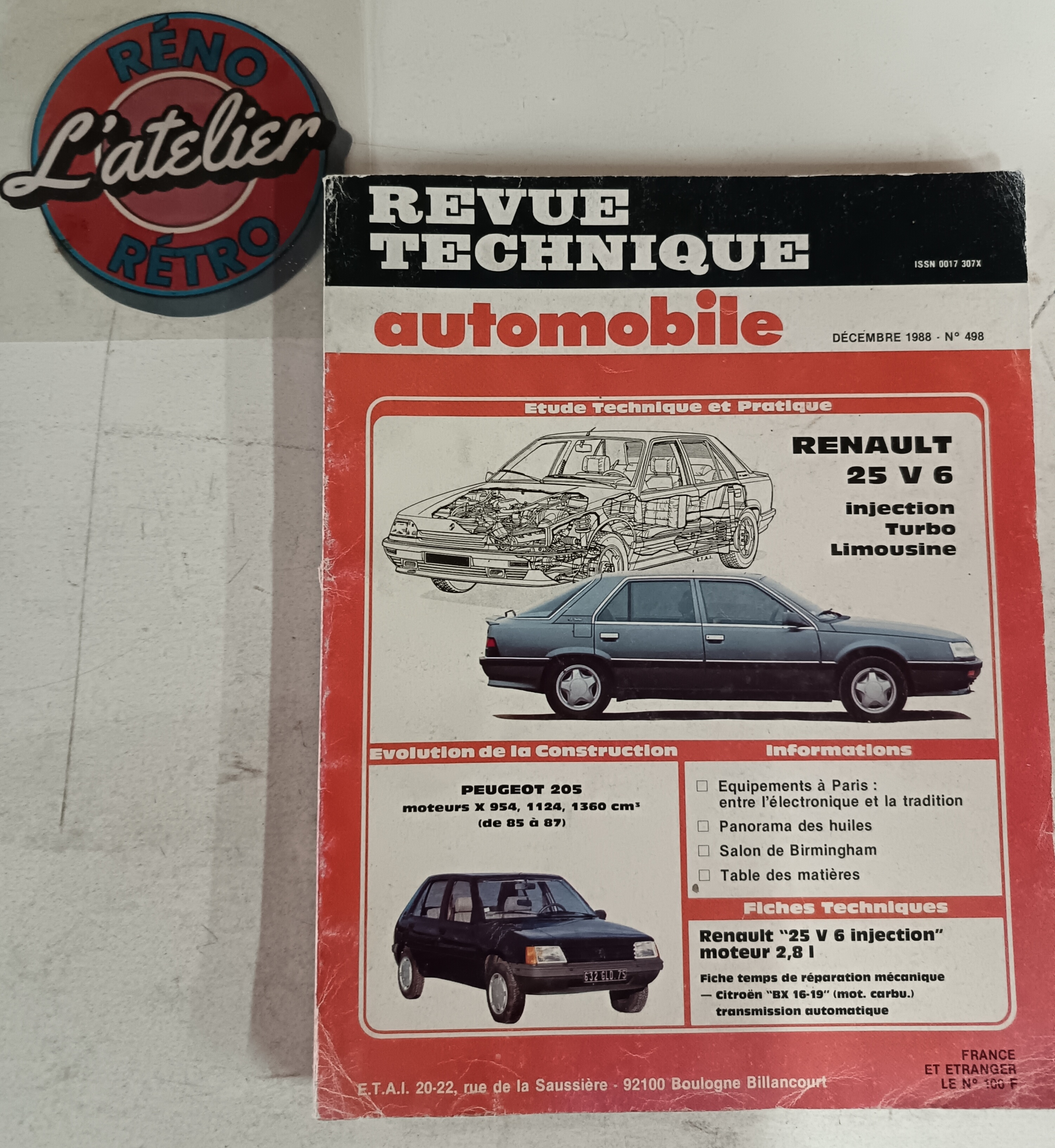 Revue technique Renault 25 v6