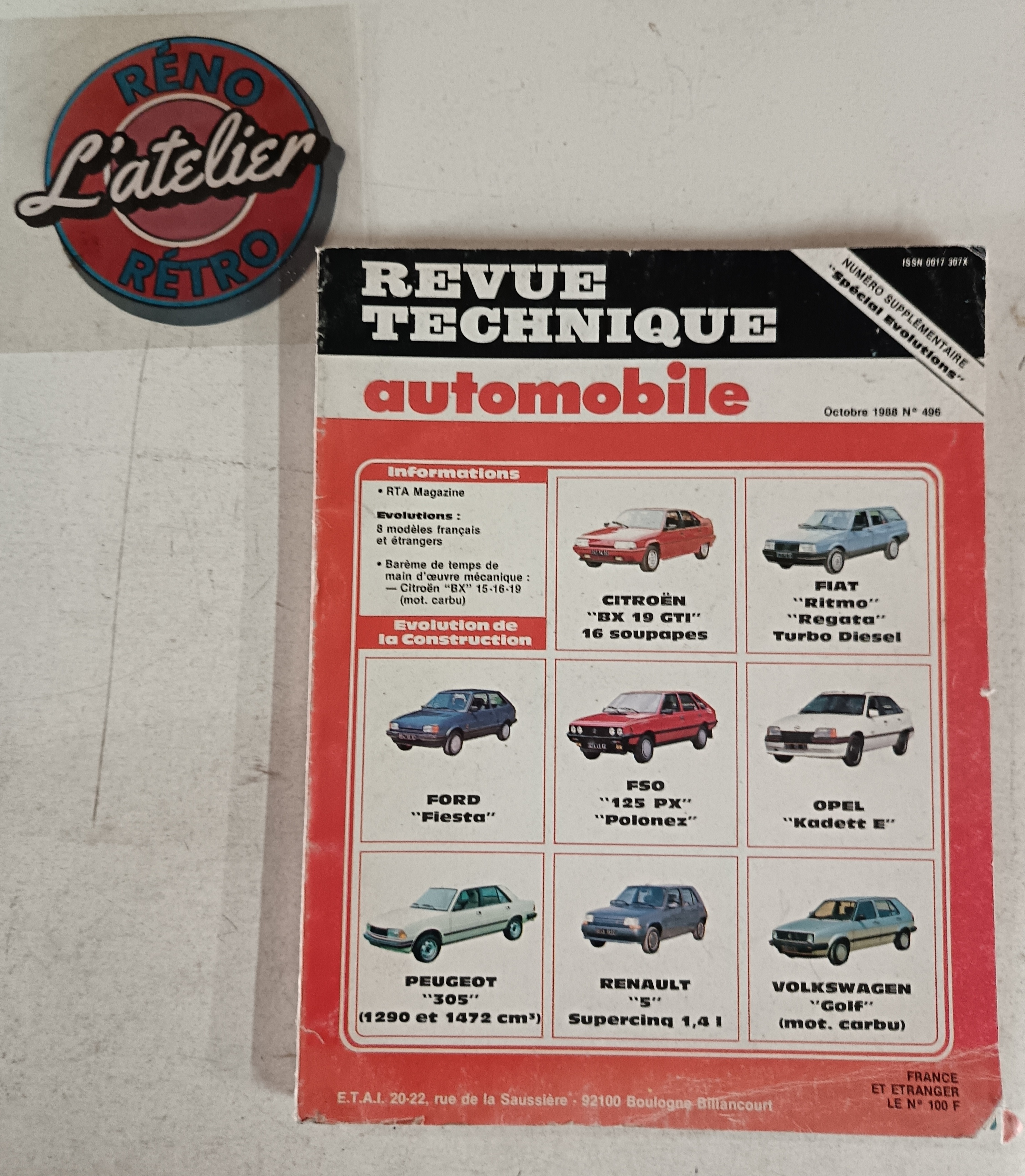 Revue technique évolution bx gti golf et autres