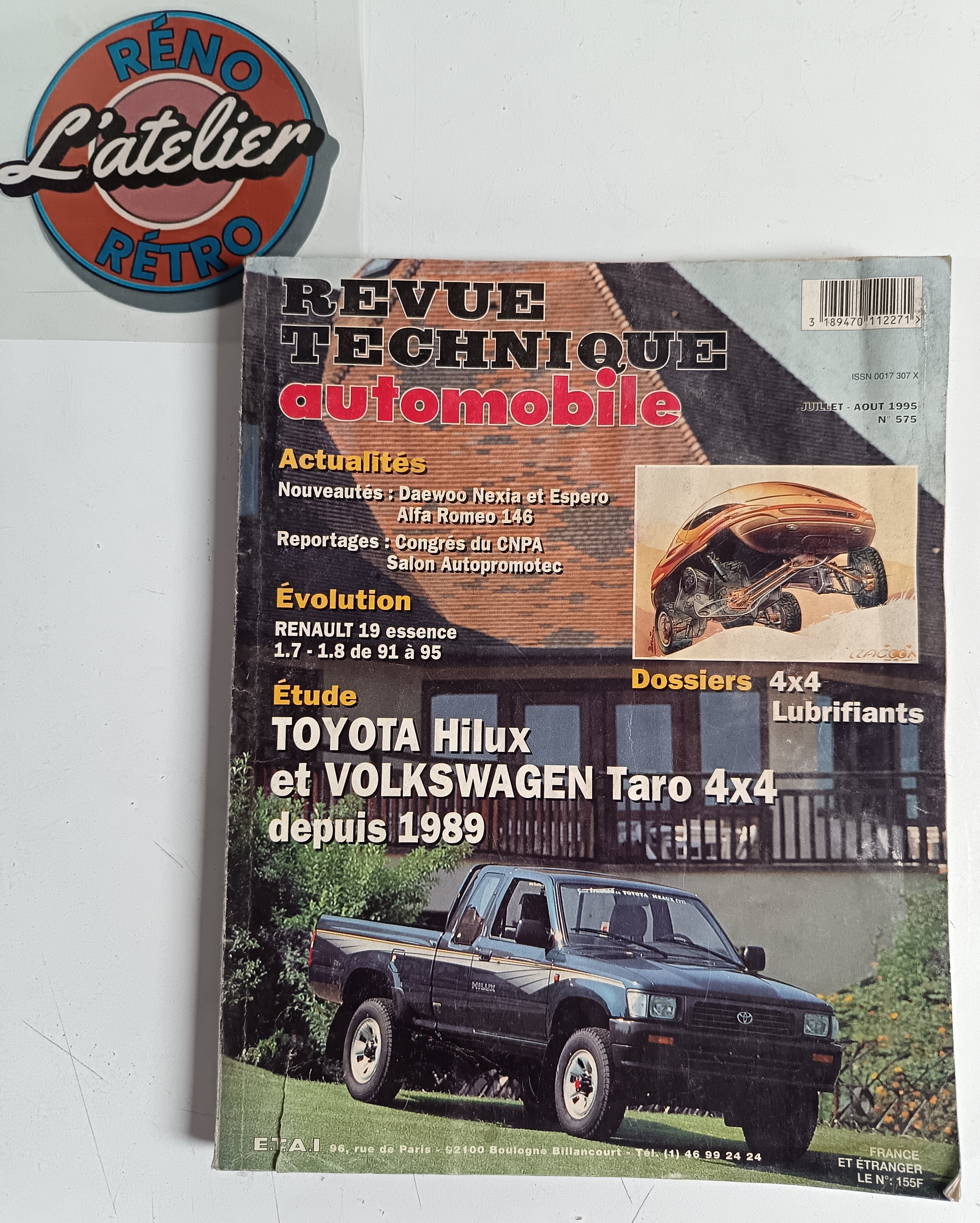 Rta Toyota hilux et vw taro 4x4 depuis 1989