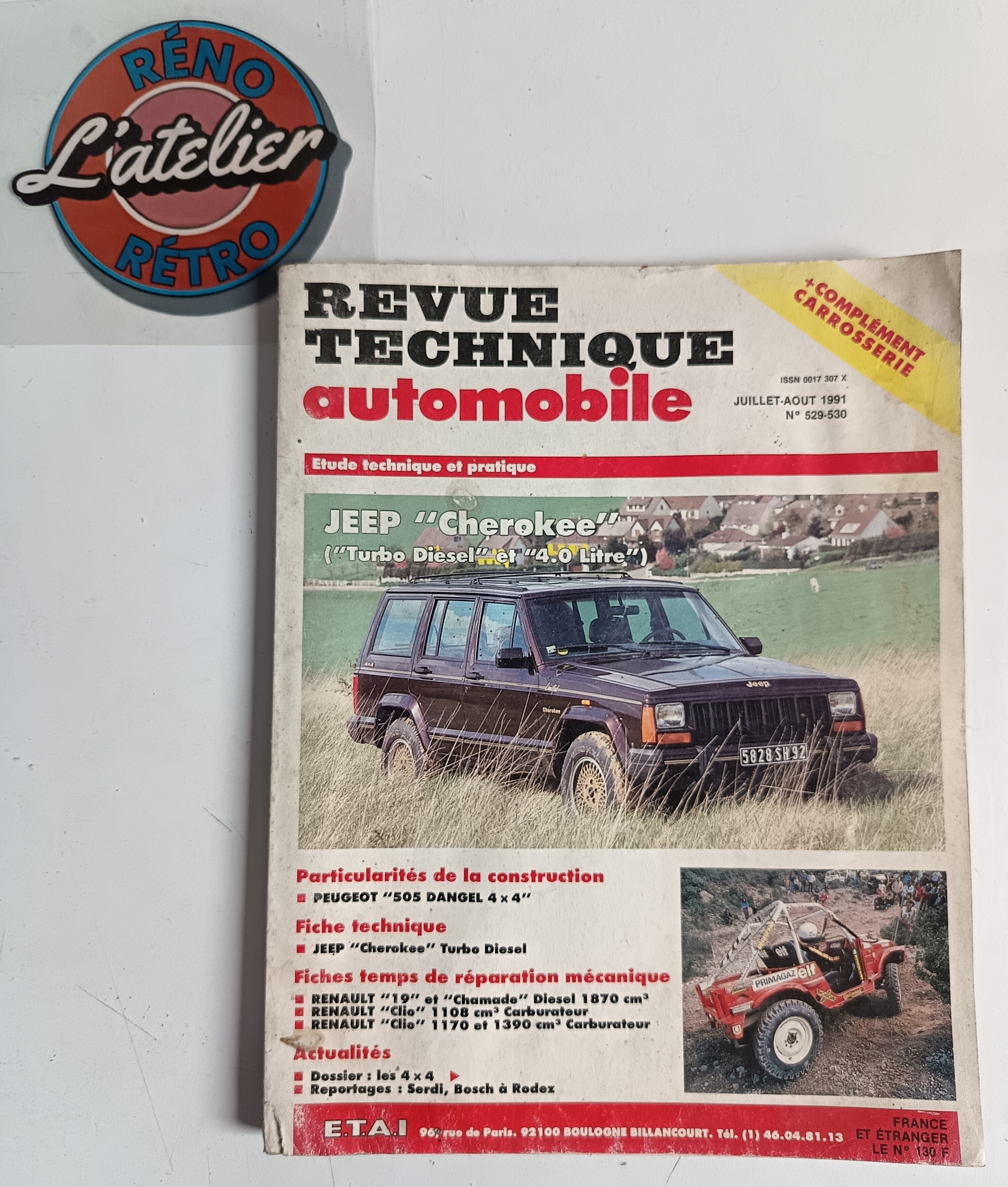 Rta jeep Cherokee turbo diesel et 4litres