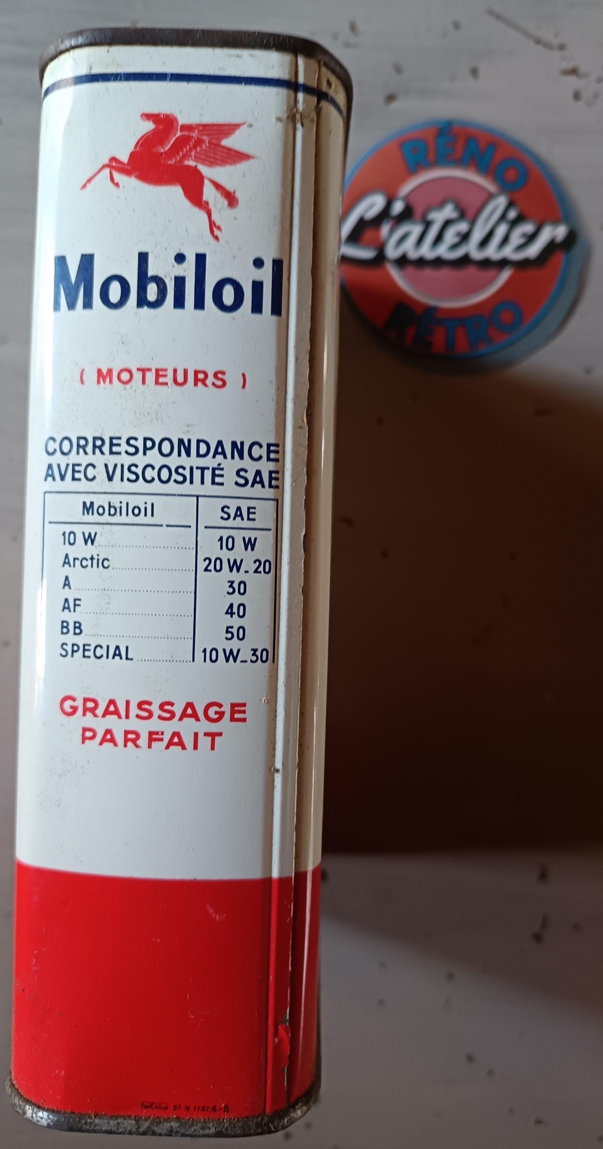 Bidon déco MOBILOIL