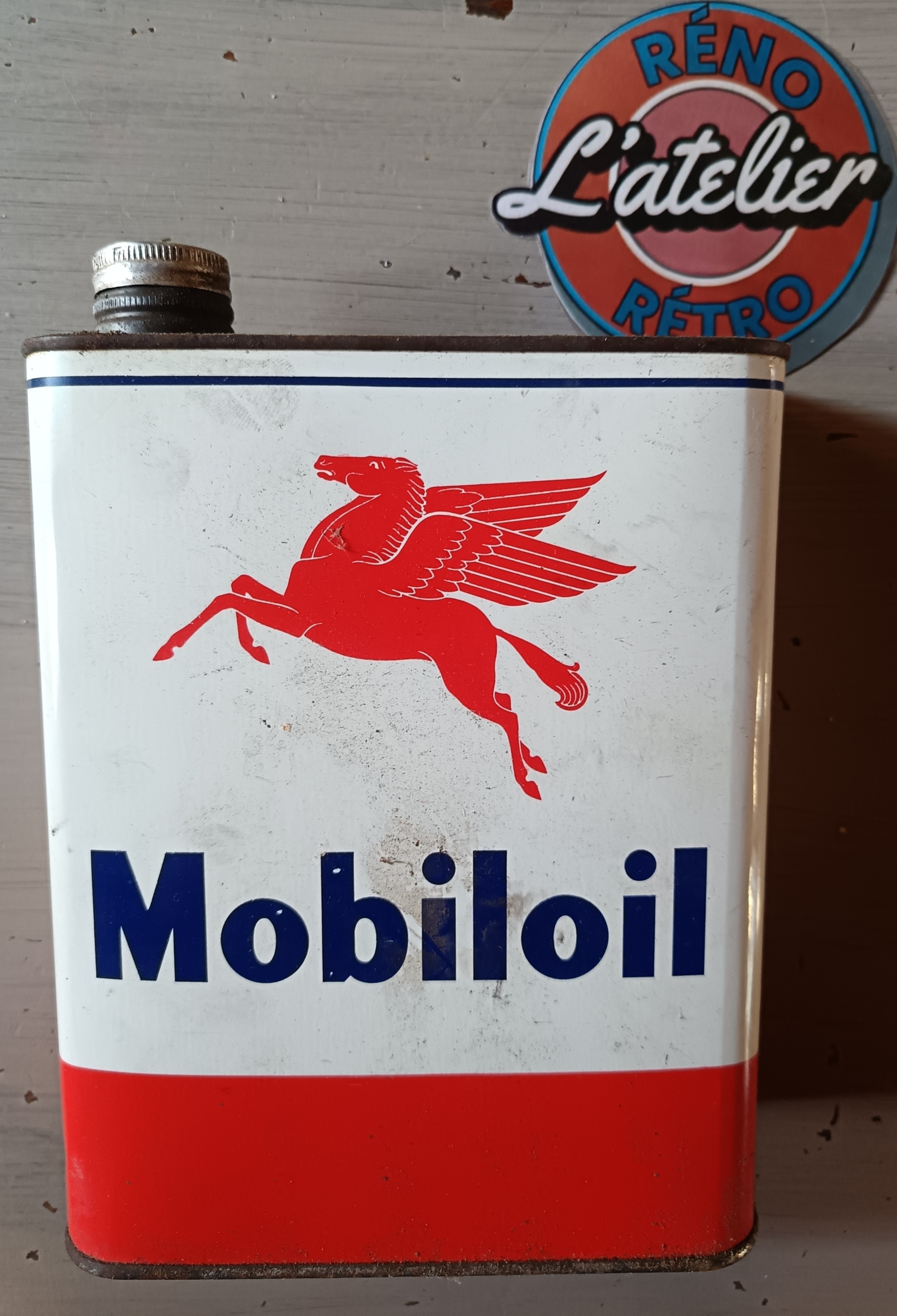 Bidon déco MOBILOIL