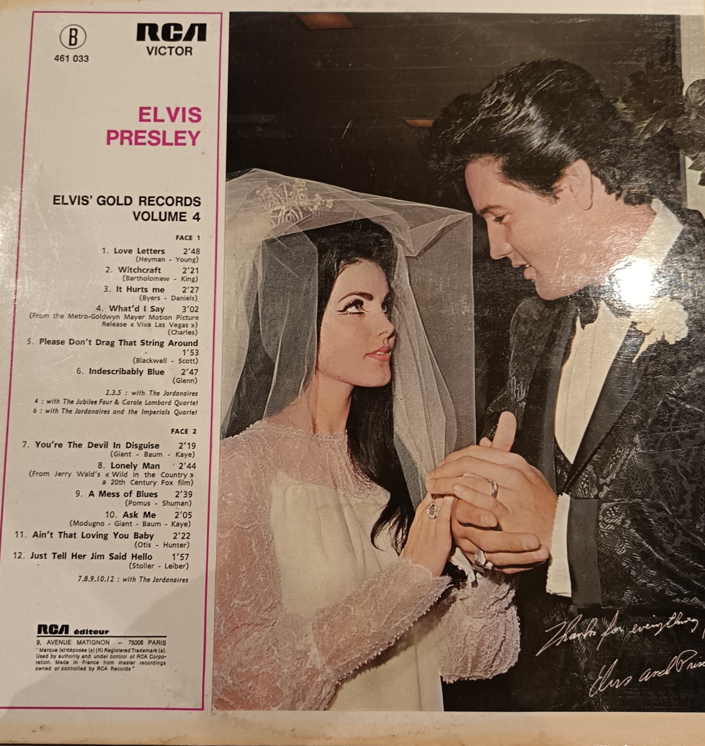 Elvis' Gold Records Volume 4