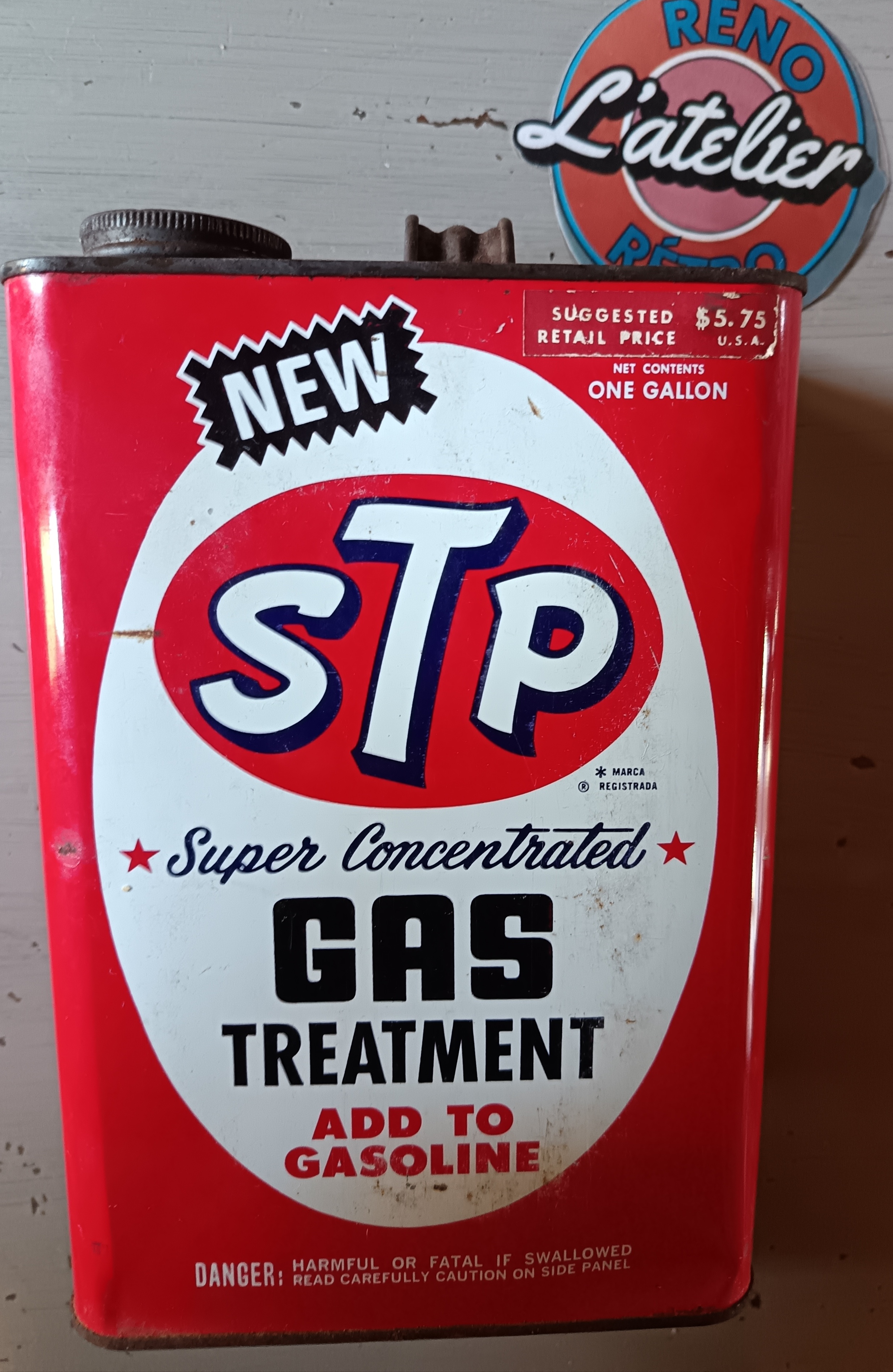 Bidon déco GASOLINE STP