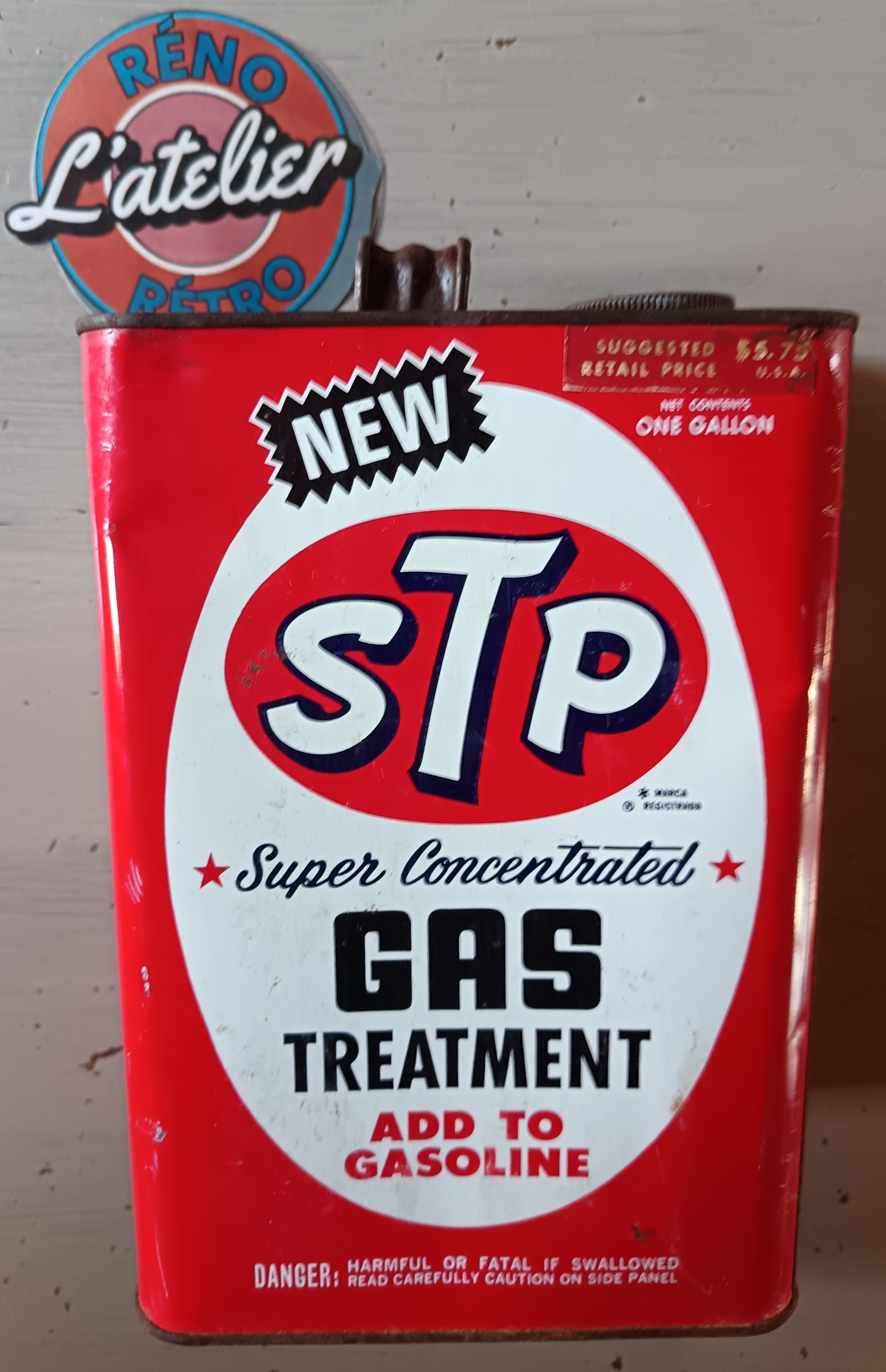 Bidon déco GASOLINE STP