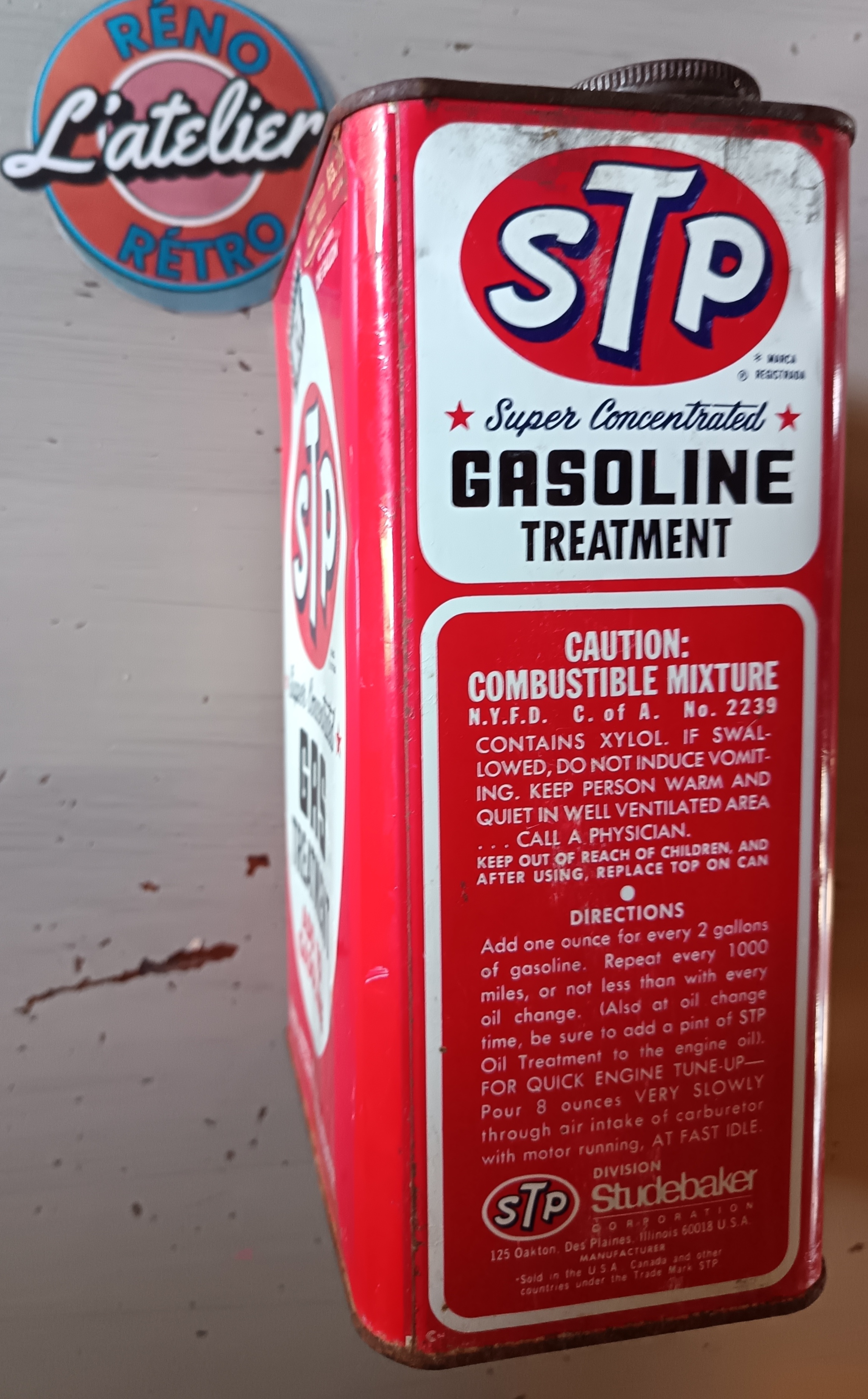 Bidon déco GASOLINE STP