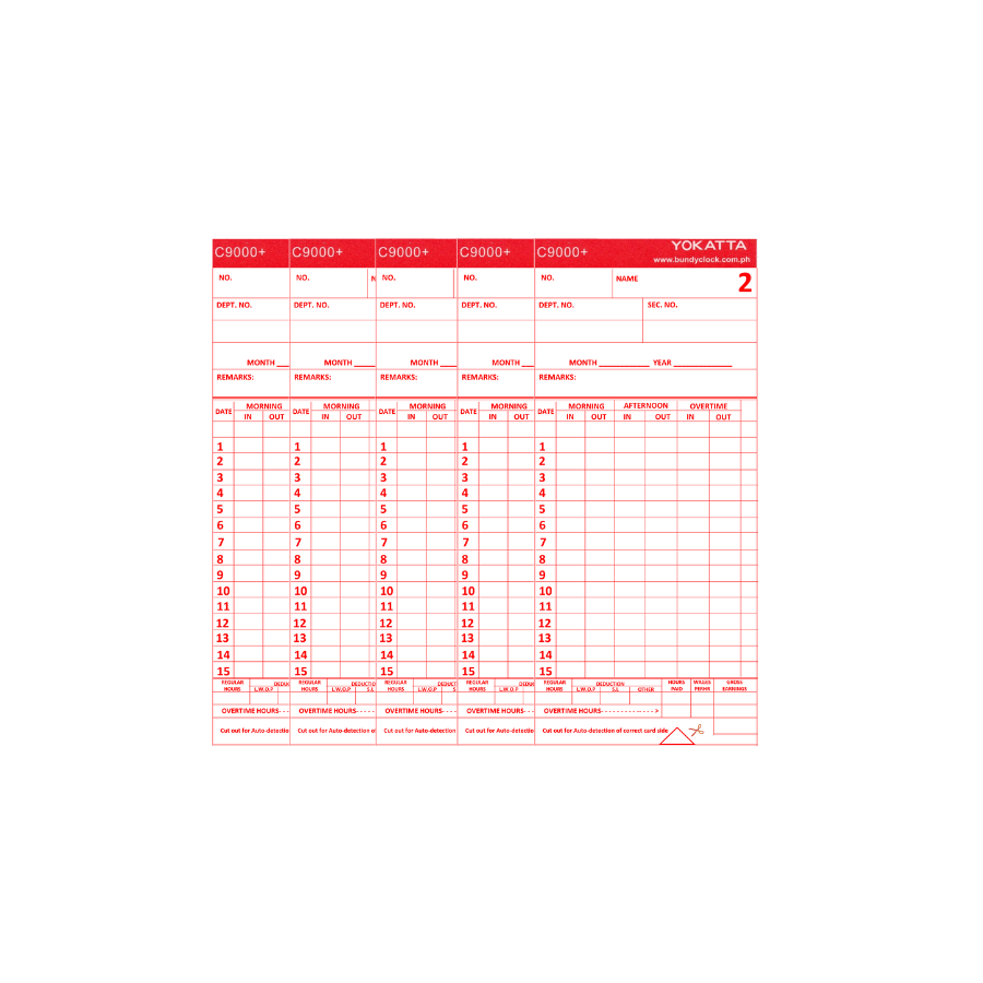 C9000+ Yokatta Timecard
