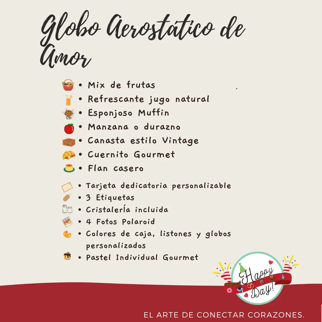Globo aerostático de amor