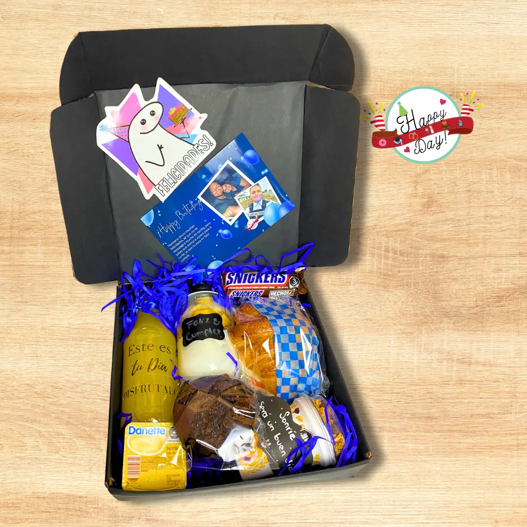 Box Lunch Negro Elegante