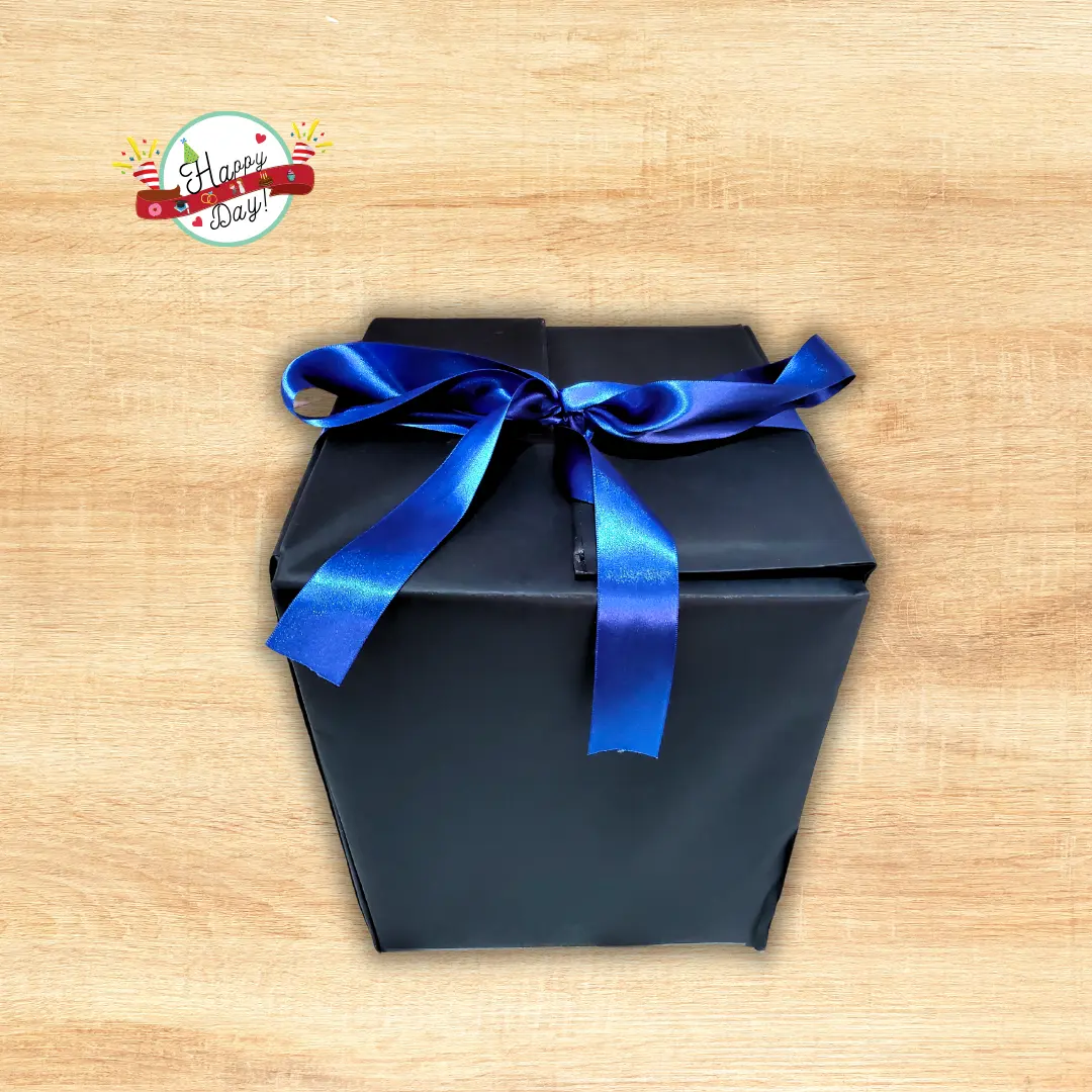 Caja Explosiva Negro Elegante