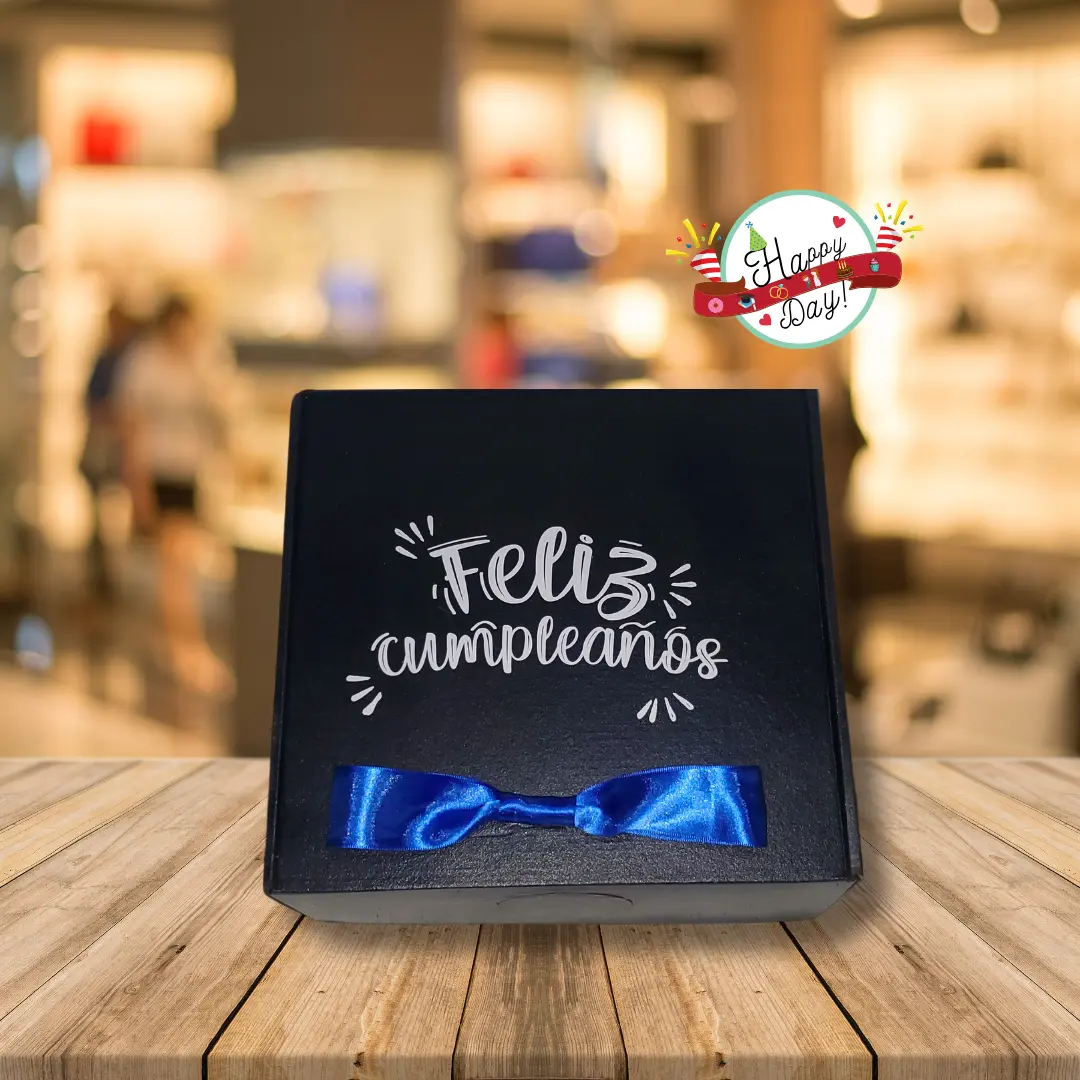Box Lunch Negro Elegante
