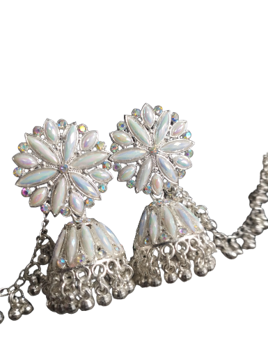 Silver Jhumka Earring